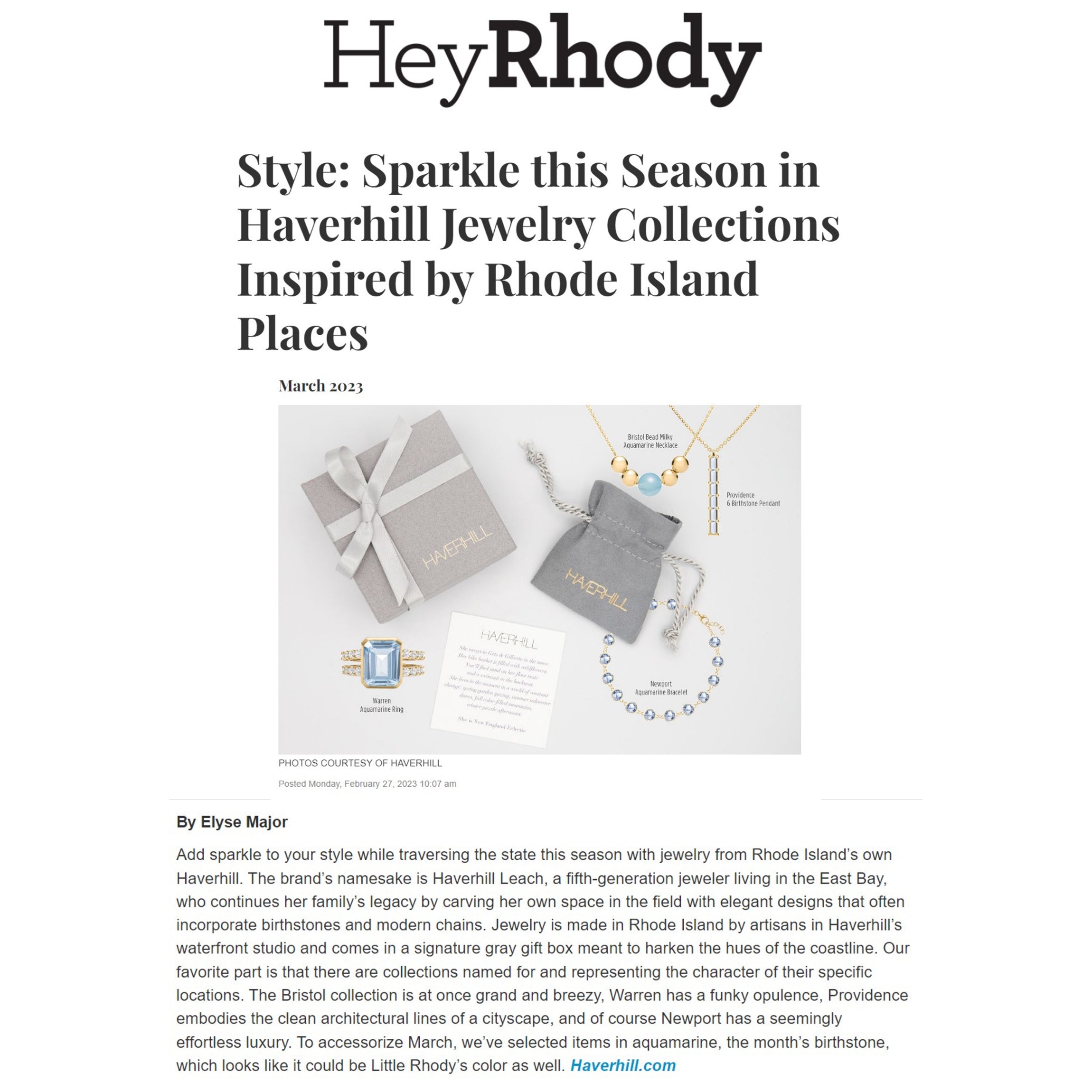 Style Sparkle this Season in Haverhill Jewelry Collections Inspired b
