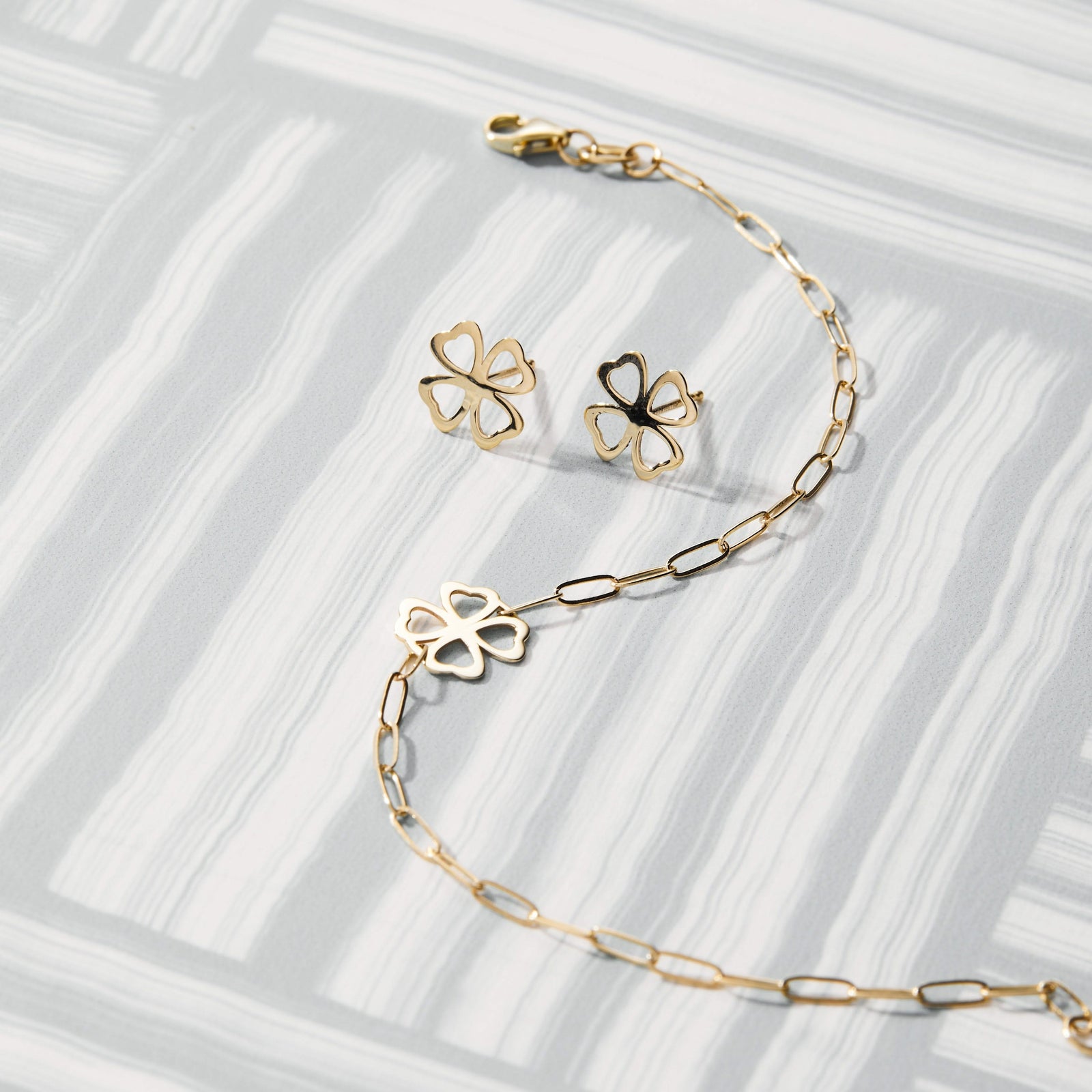 Clover Adelaide Mini Bracelet in 14k Gold