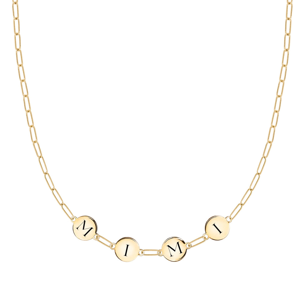 MIMI Necklace on Adelaide Mini in 14k Gold