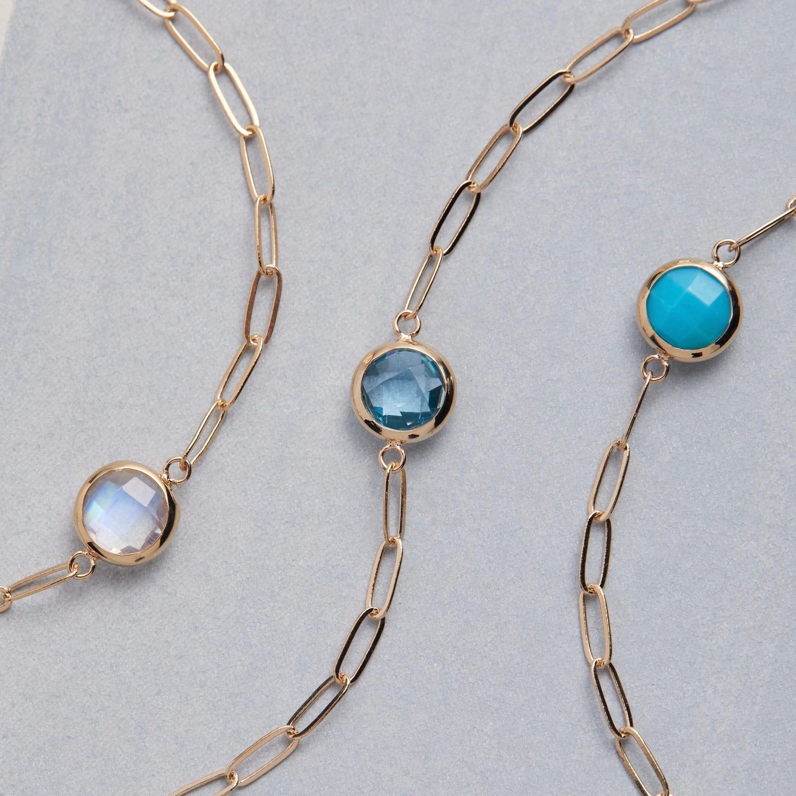 Grand 1 Birthstone Adelaide Mini Bracelet in 14k Gold