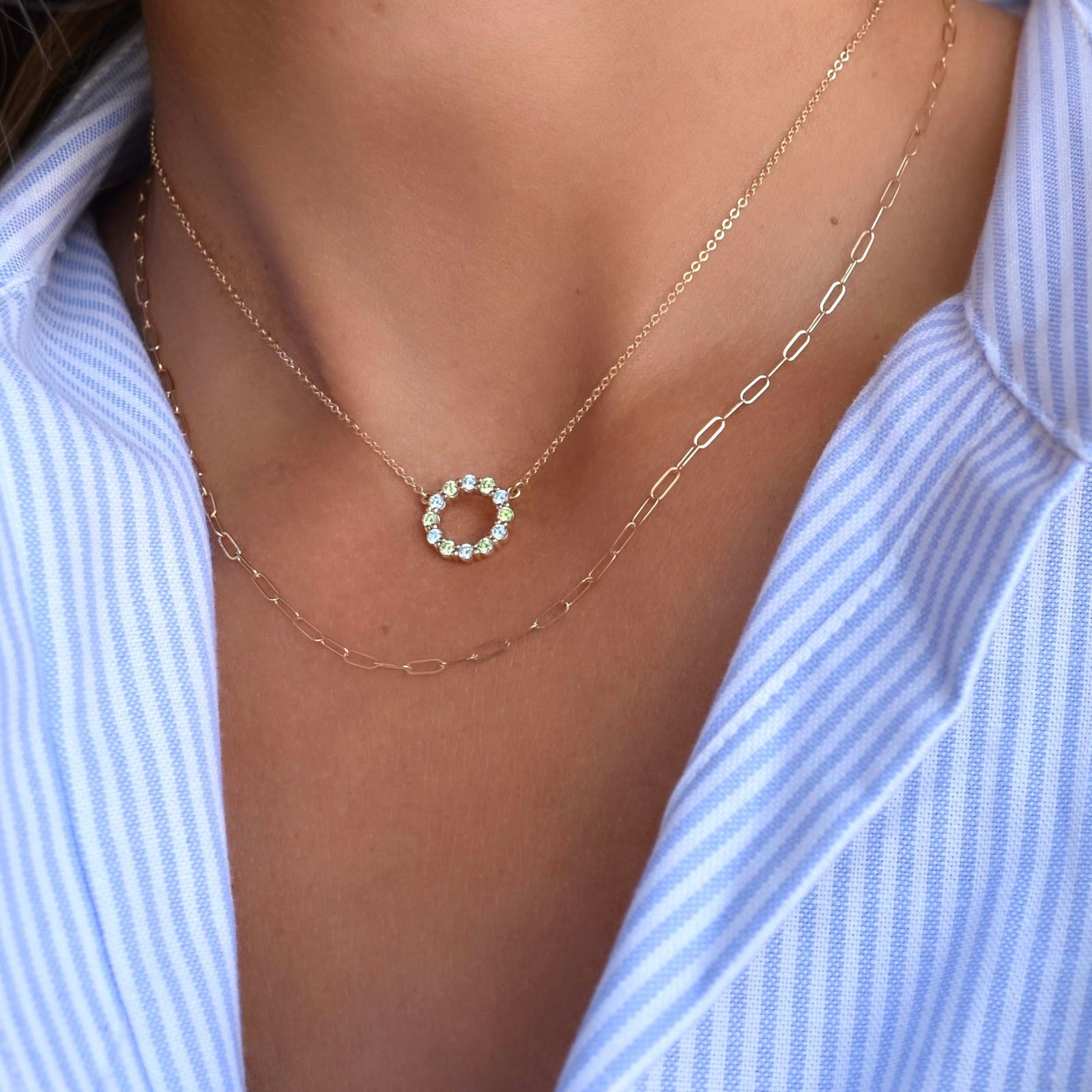 Adelaide Mini Necklace in 14k Gold