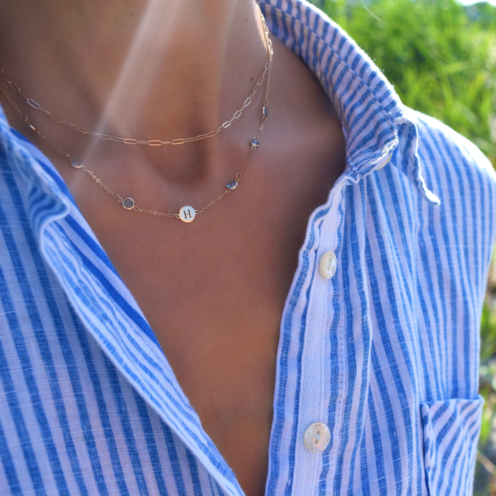 Adelaide Mini Necklace in 14k Gold