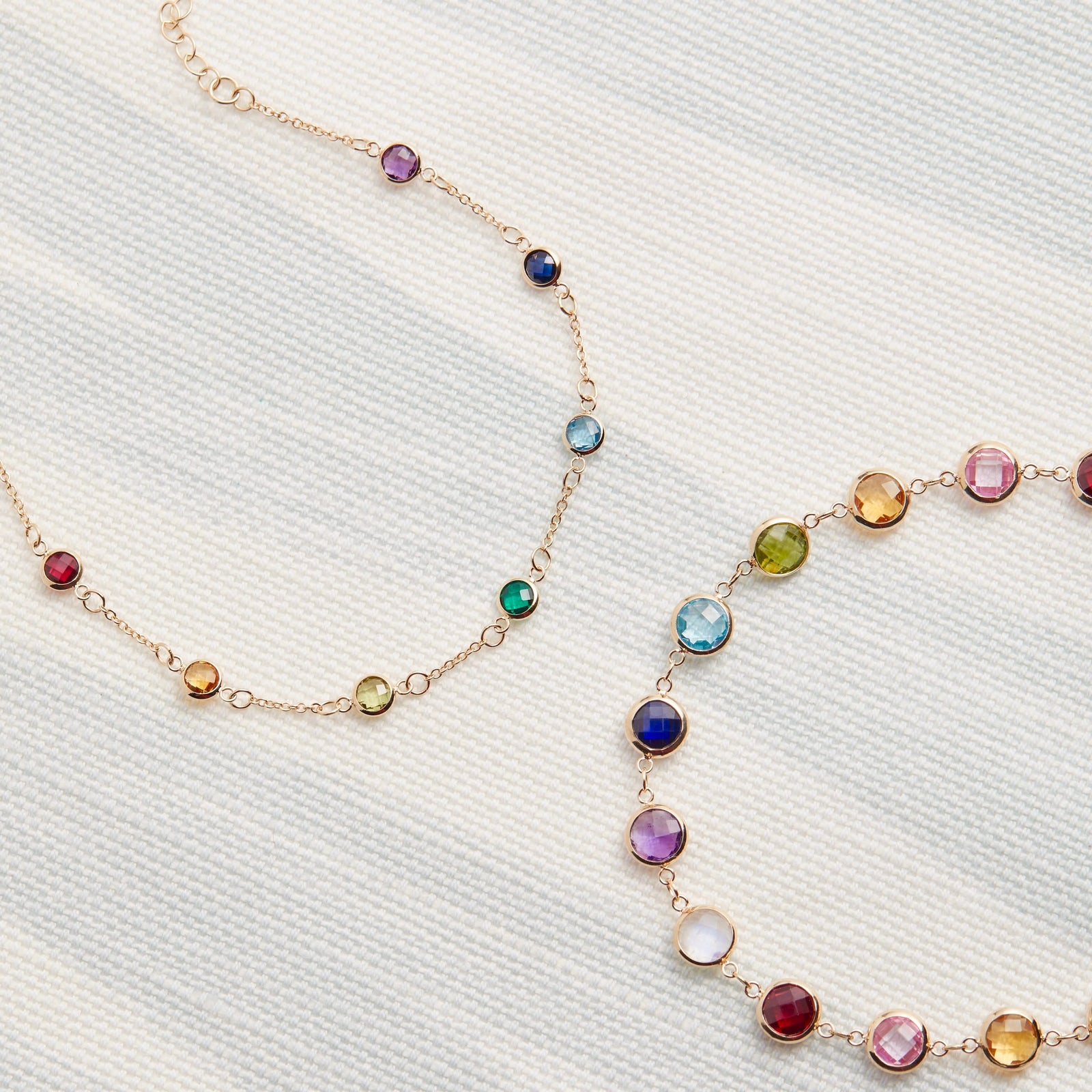 Rainbow Bracelet in 14k Gold