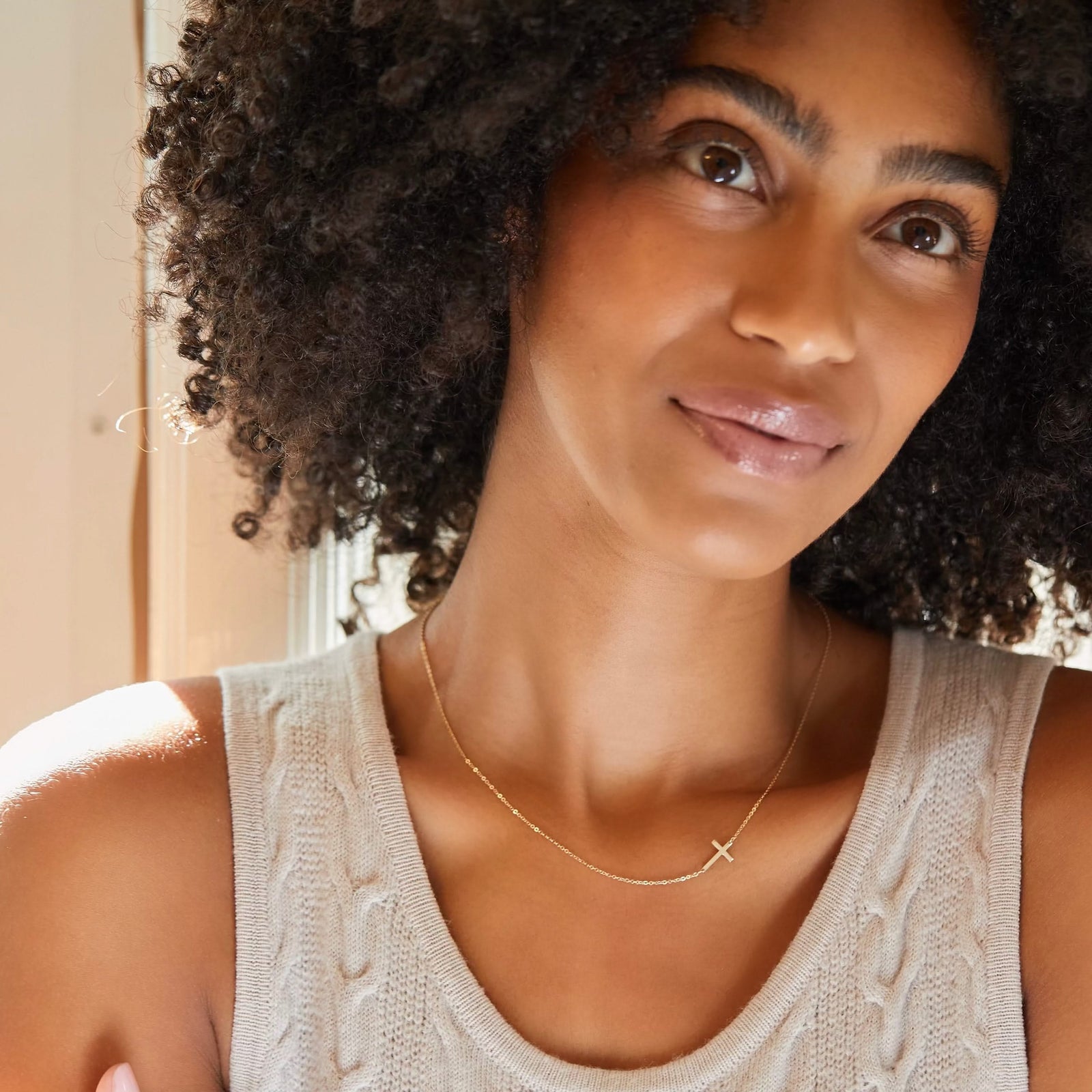 Cross Necklace in 14k Gold