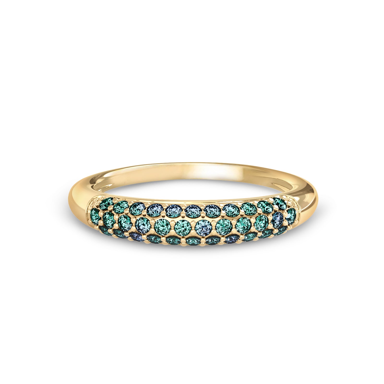 Adelaide Pavé Alexandrite Ring in 14k Gold (June)