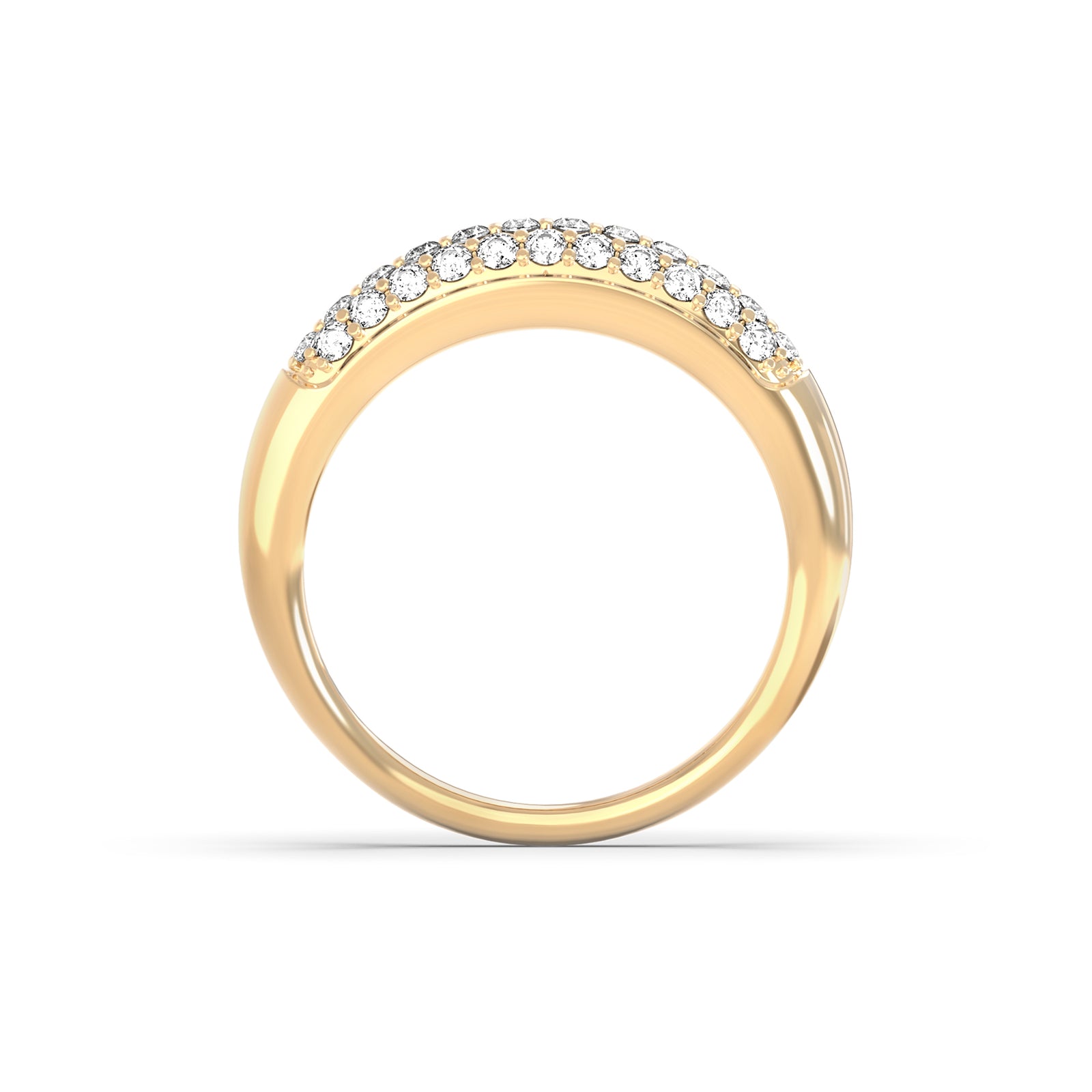 Adelaide Pavé Birthstone Ring in 14k Gold