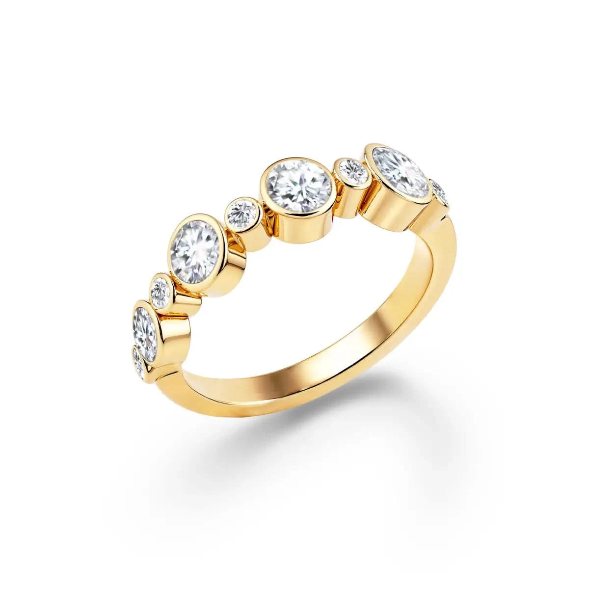 Barrington Diamond Band Ring in 14k Gold (April)