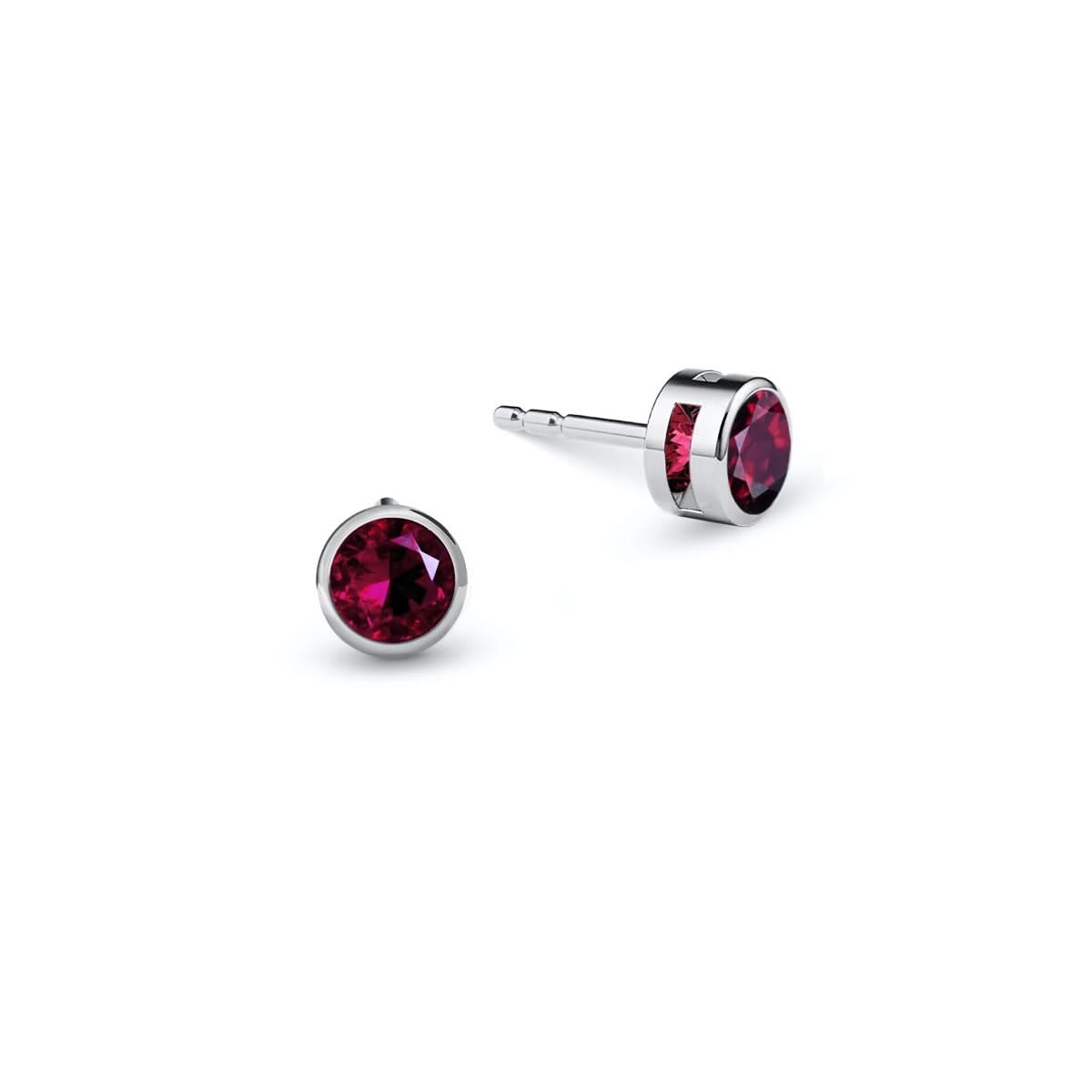 Barrington Ruby Stud Earrings in 14k Gold (July)