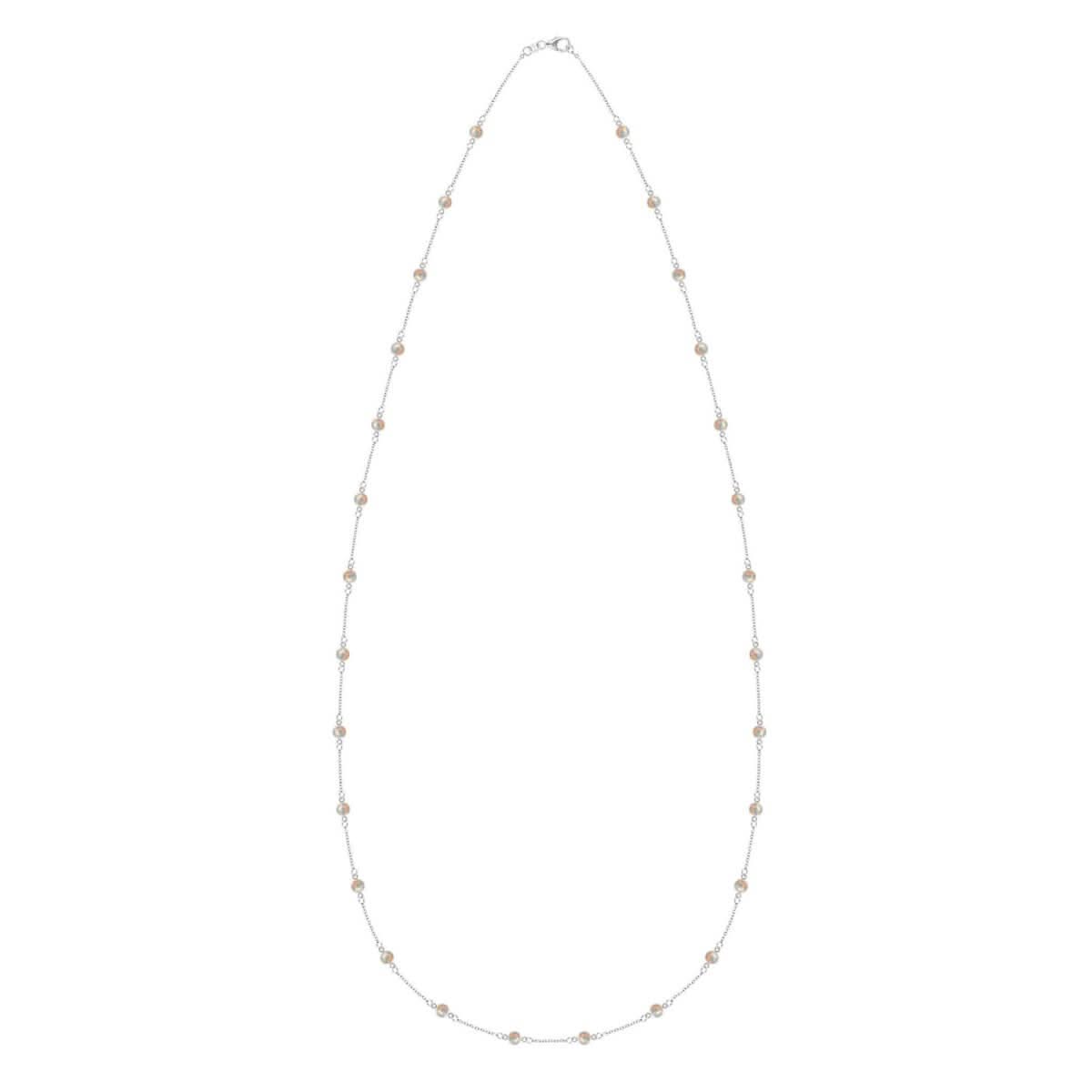 Bayberry Opal Long Necklace in 14k Gold (October)