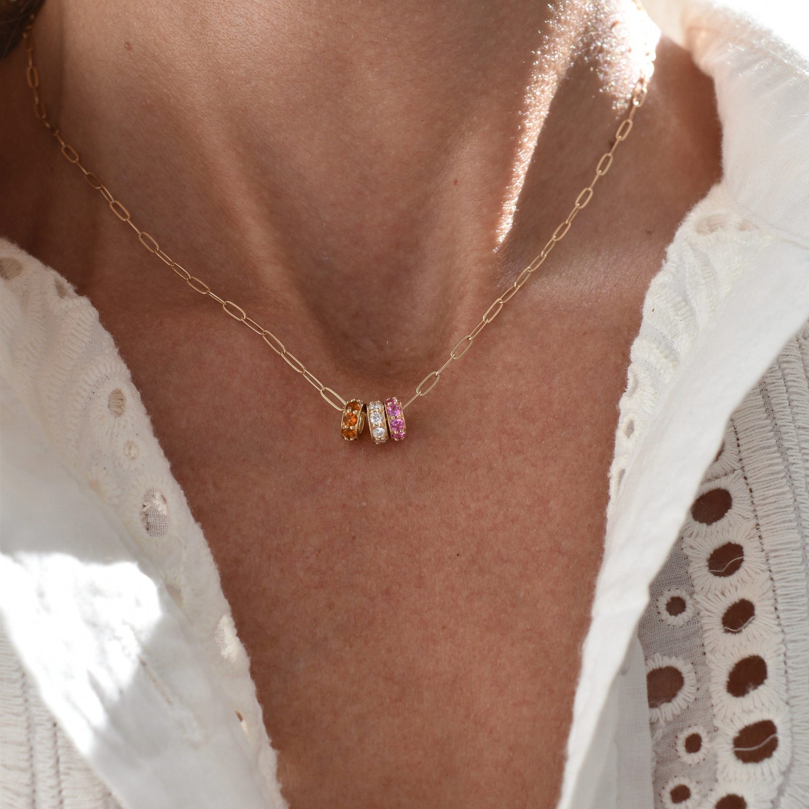 Rosecliff Citrine Bead in 14k Gold (November)