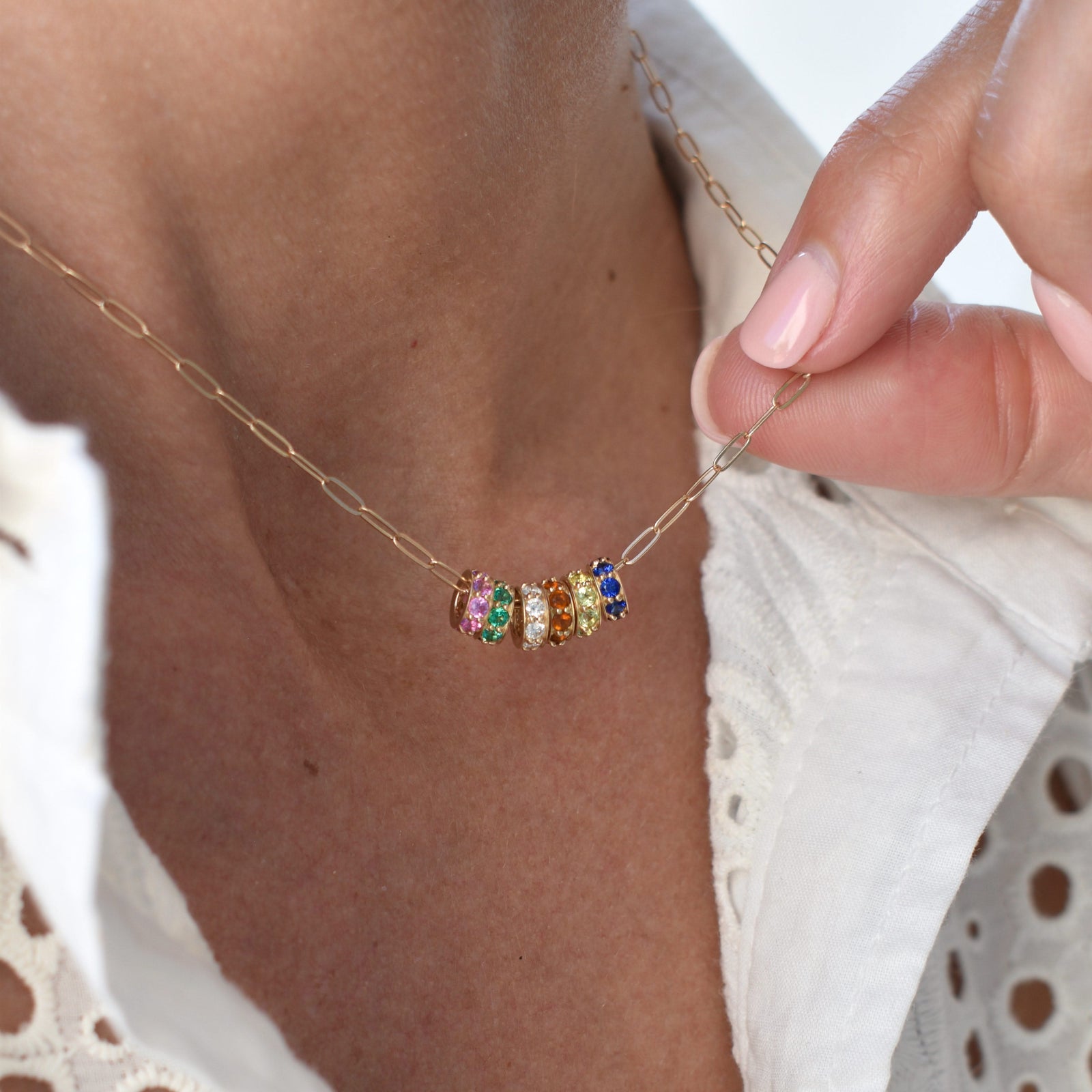 Rosecliff Peridot Bead in 14k Gold (August)