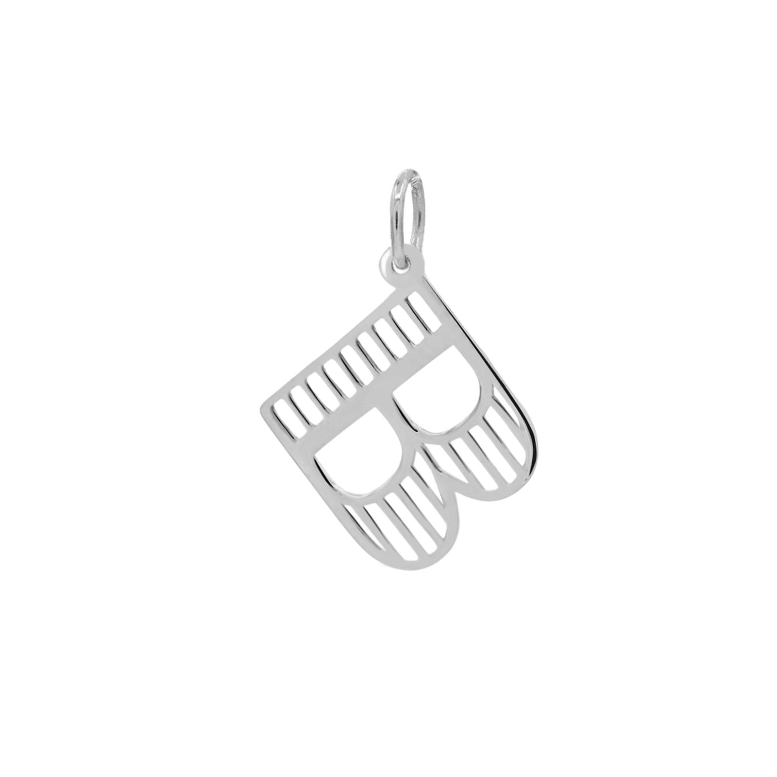 Essex Letter B Pendant in 14k Gold