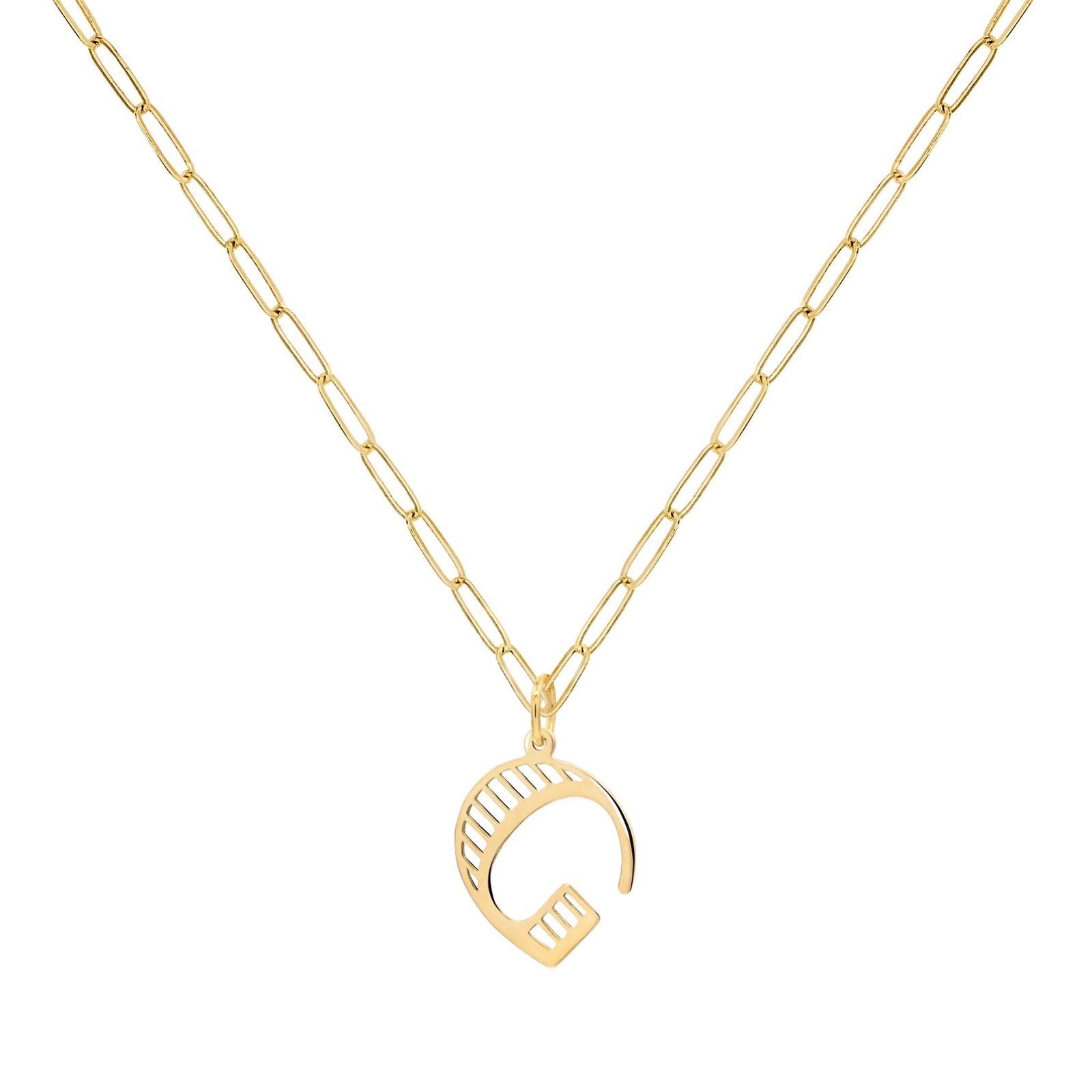 Essex Letter G Pendant in 14k Gold