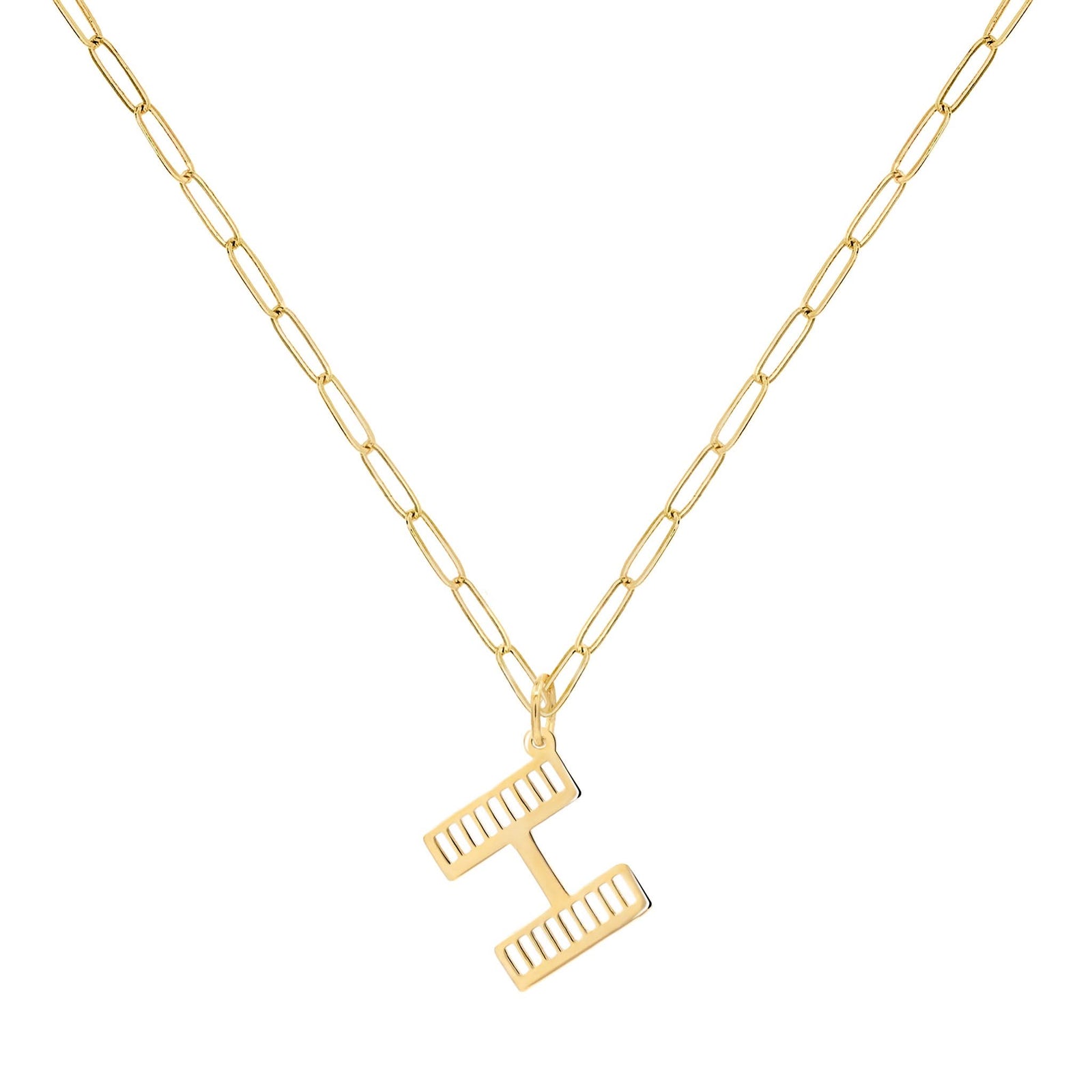 Essex Letter H Pendant in 14k Gold