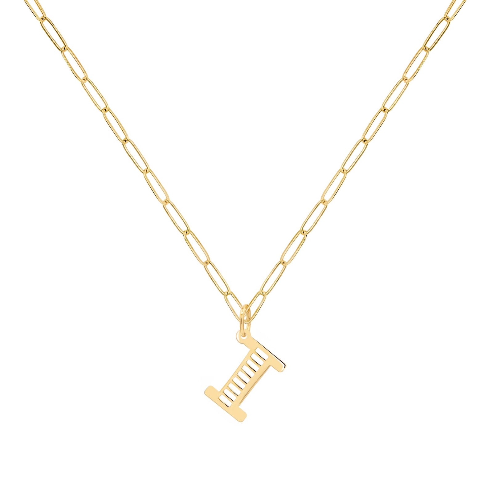 Essex Letter I Pendant in 14k Gold