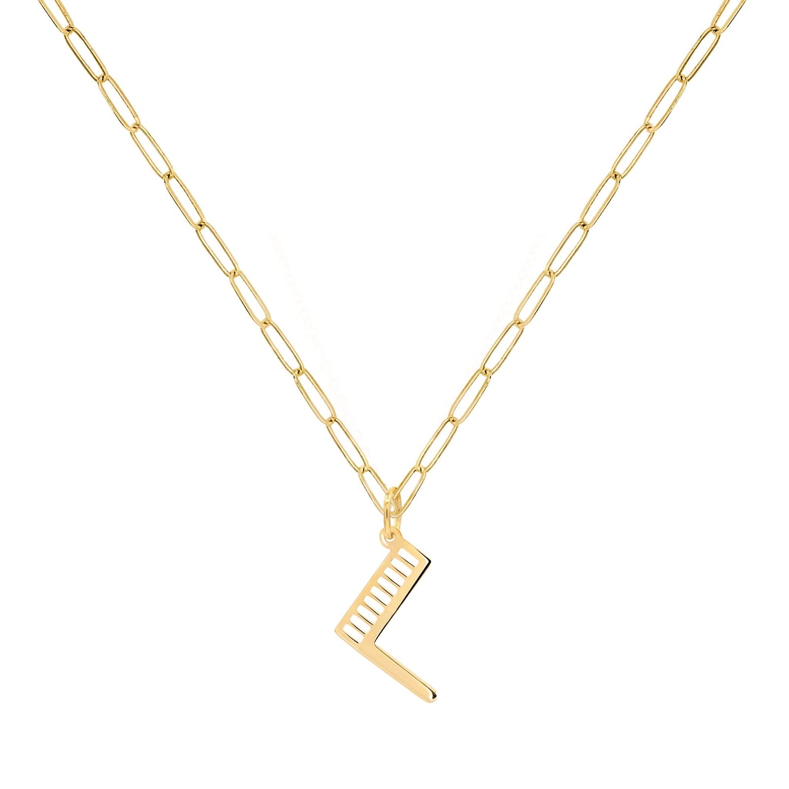 Essex Letter L Pendant in 14k Gold
