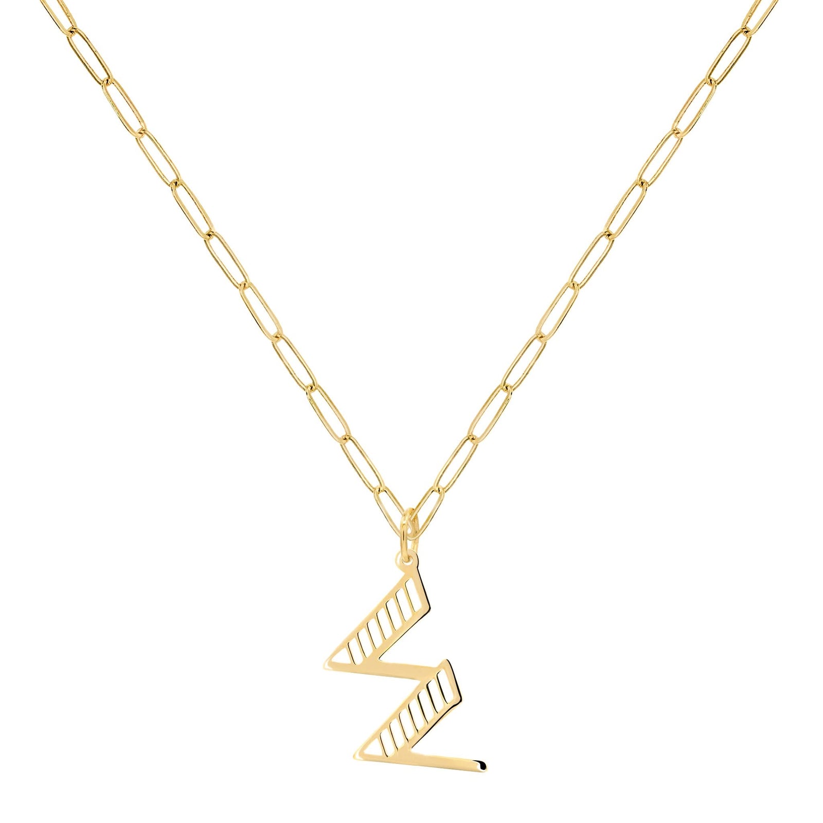Essex Letter W Pendant in 14k Gold