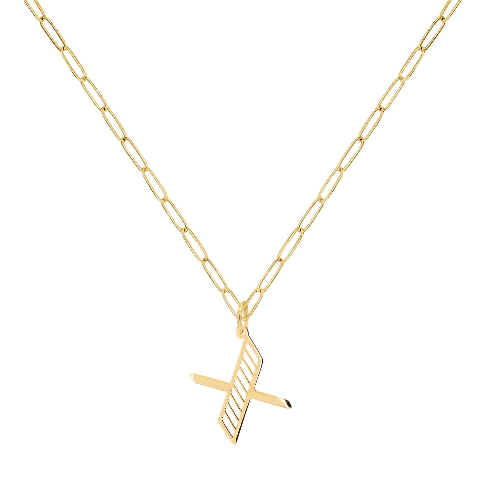 Essex Letter X Pendant in 14k Gold
