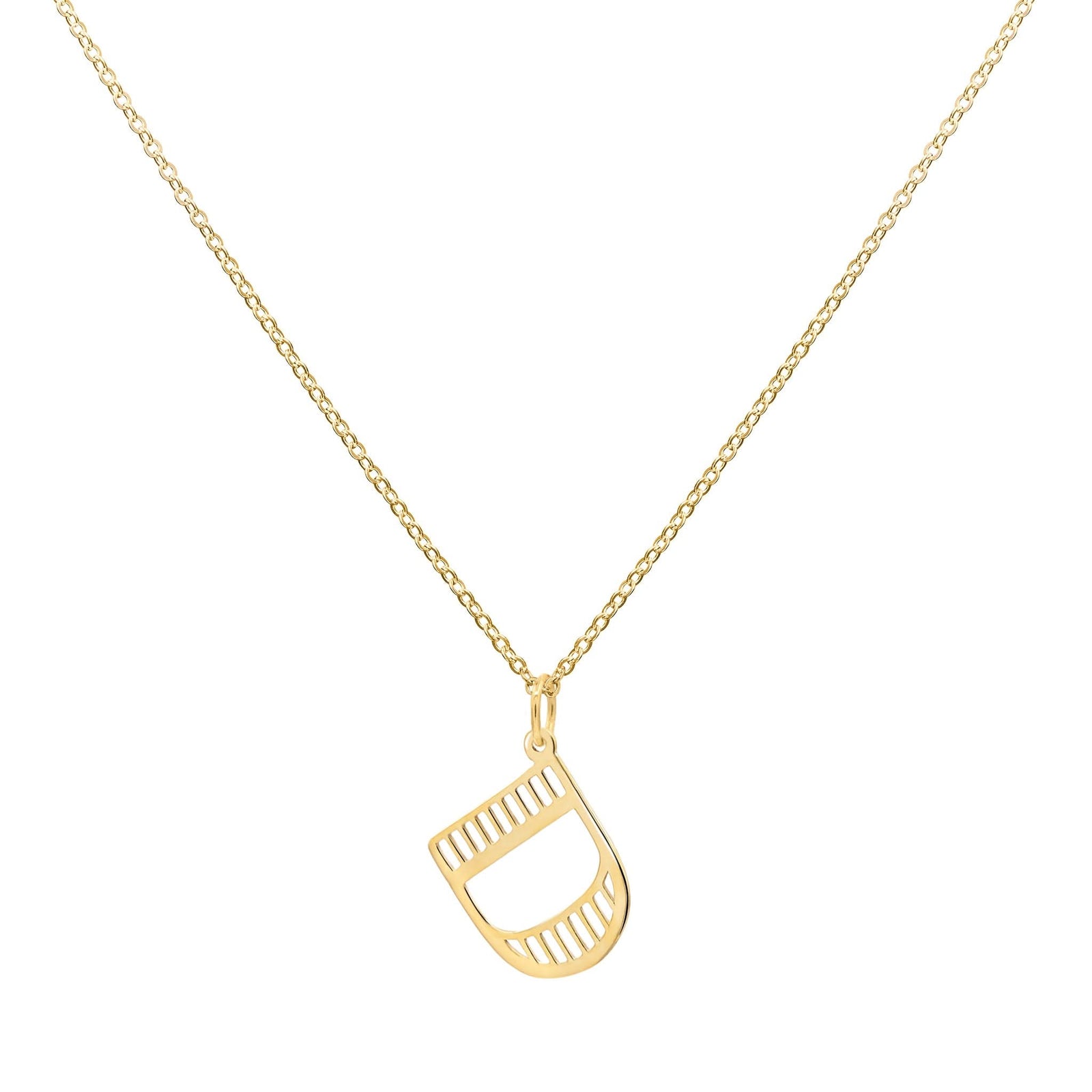 Essex Letter D Pendant in 14k Gold
