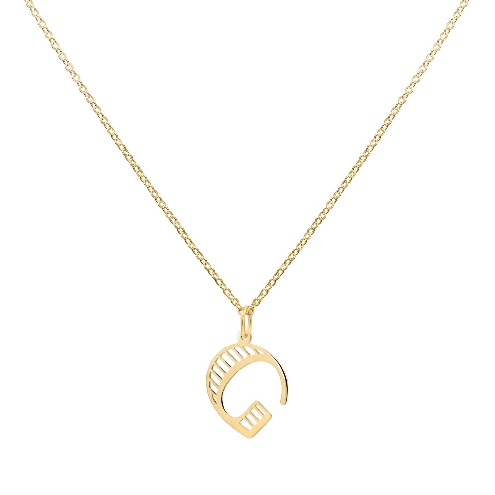 Essex Letter G Pendant in 14k Gold
