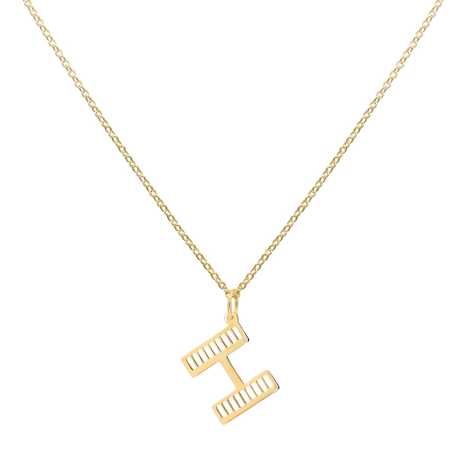 Essex Letter H Pendant in 14k Gold