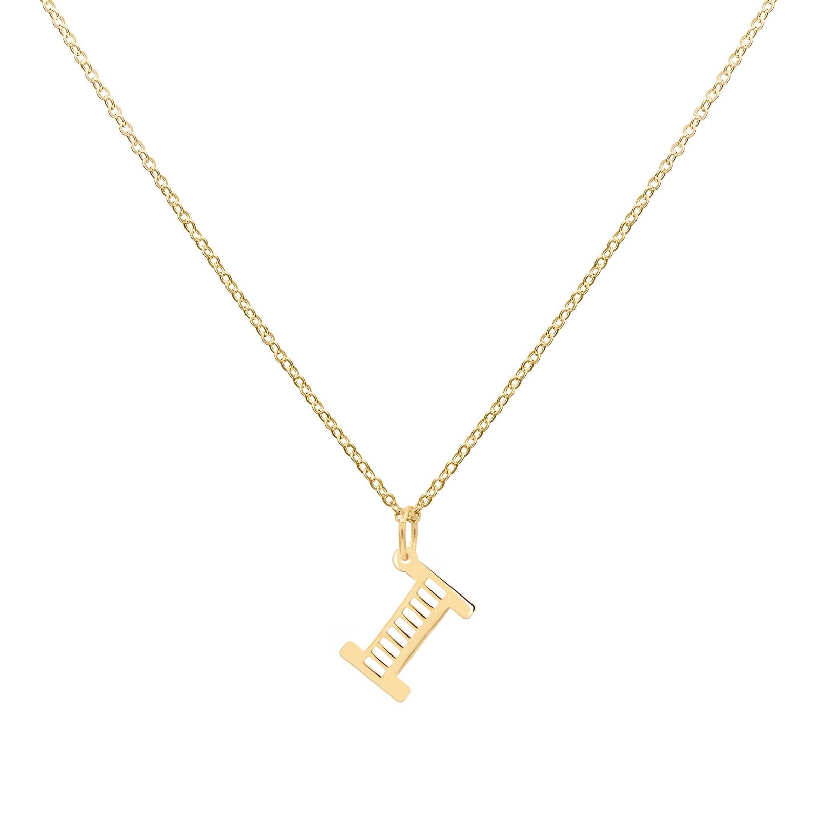 Essex Letter I Pendant in 14k Gold