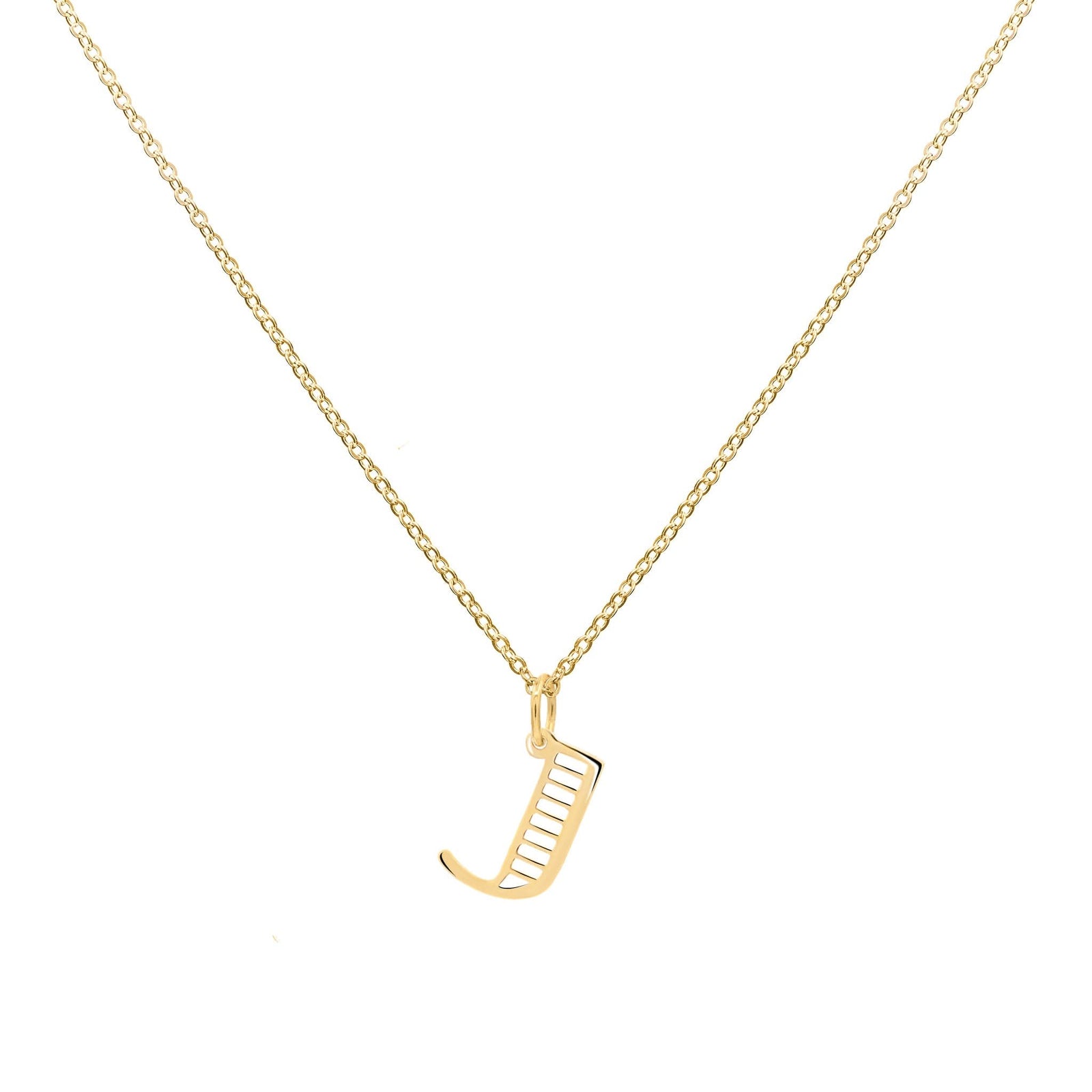 Essex Letter J Pendant in 14k Gold