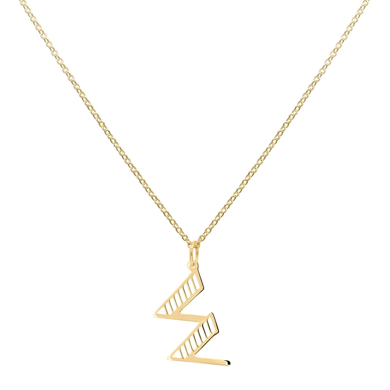 Essex Letter W Pendant in 14k Gold