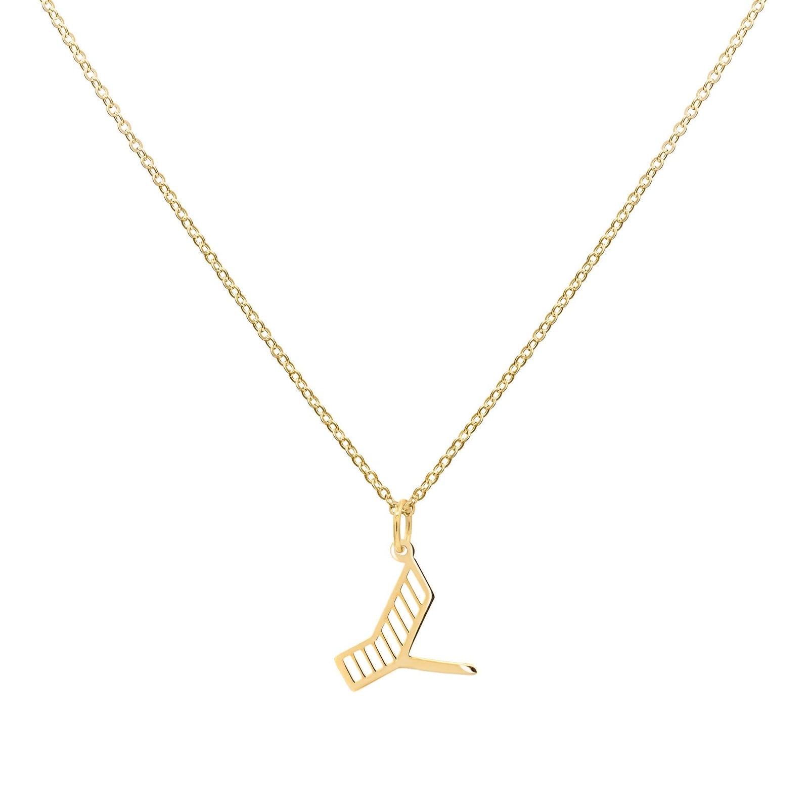 Essex Letter Y Pendant in 14k Gold