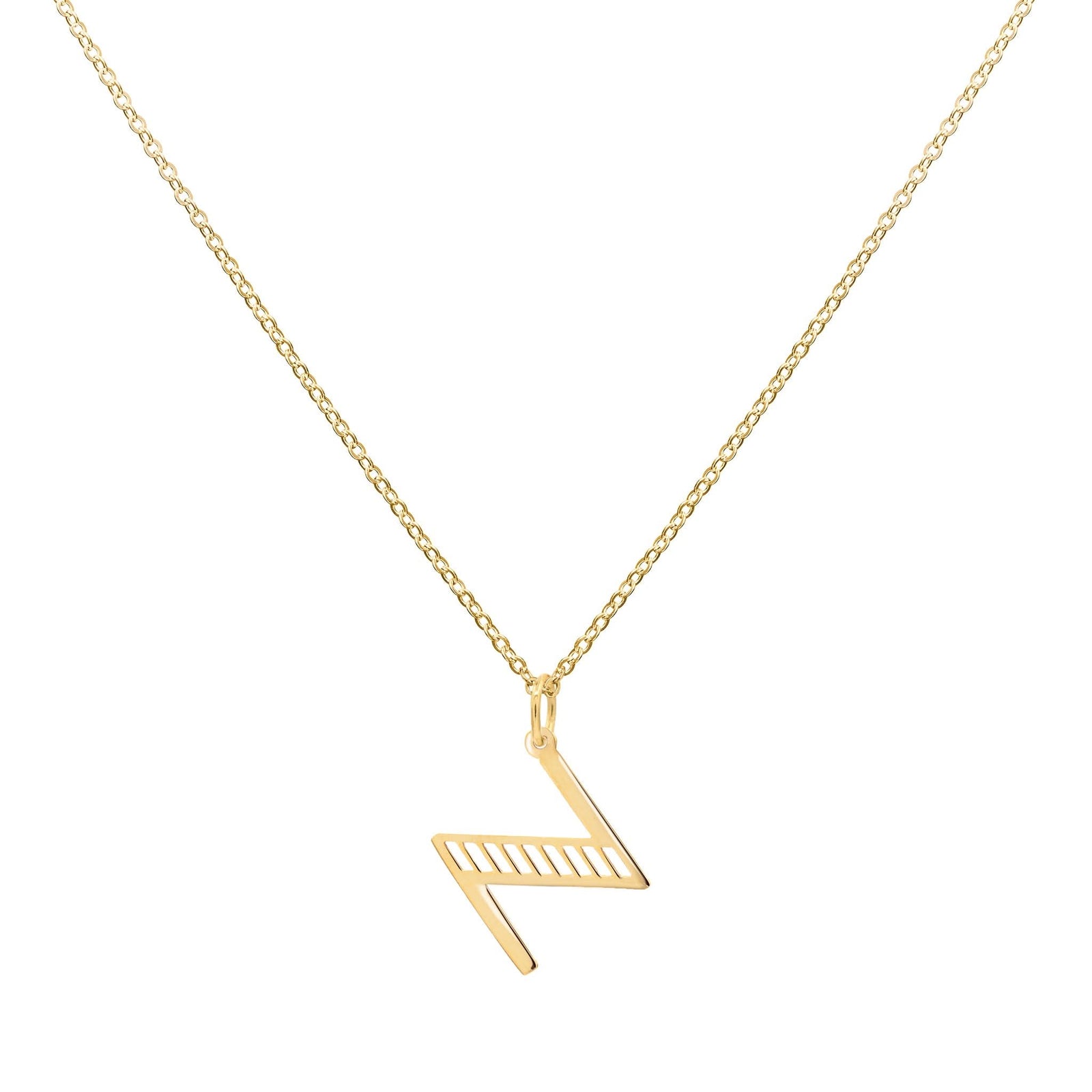 Essex Letter Z Pendant in 14k Gold