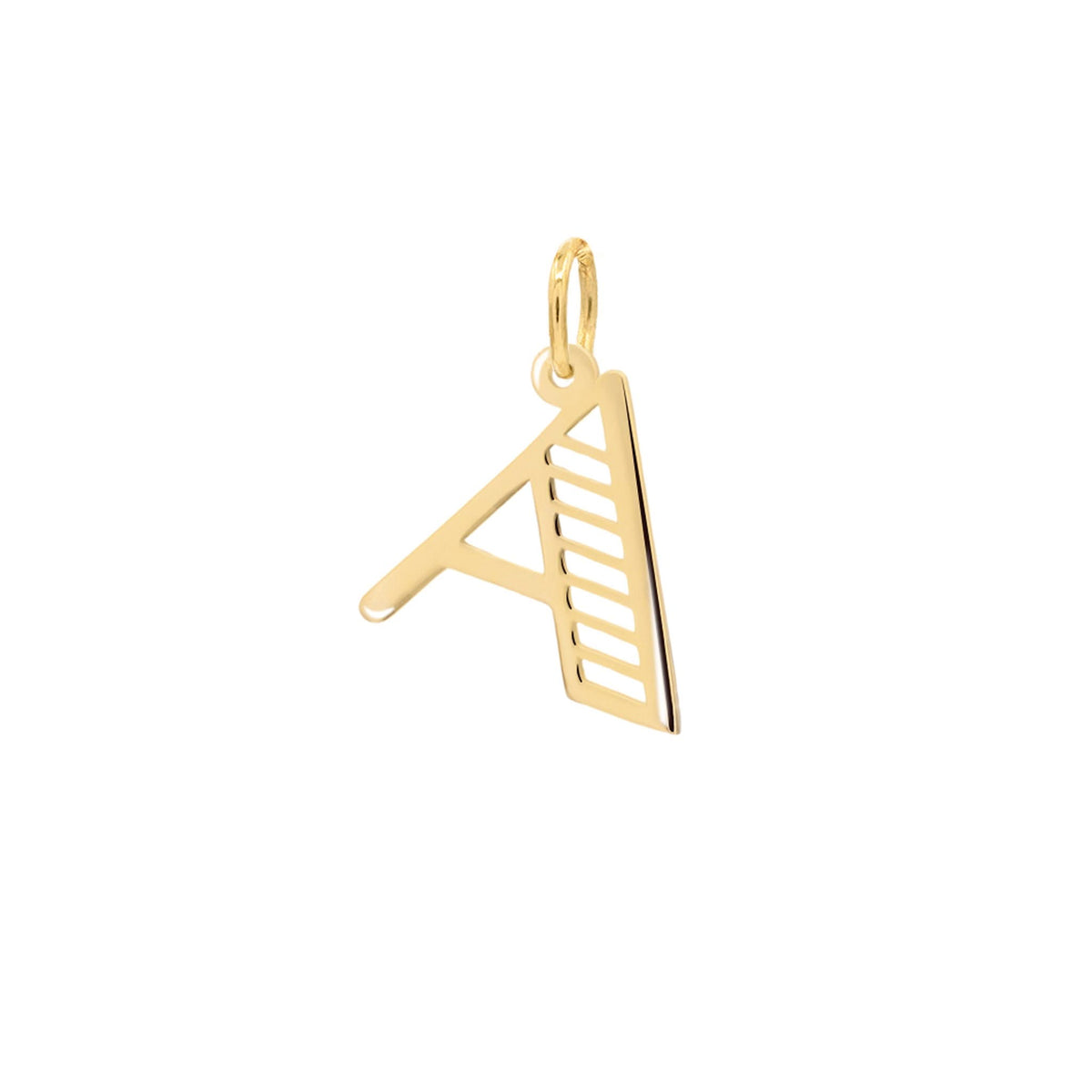 Essex Letter A Pendant in 14k Gold