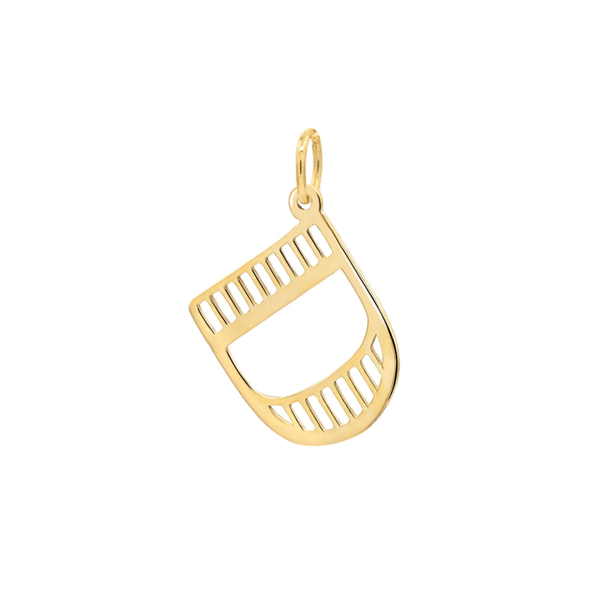 Essex Letter D Pendant in 14k Gold