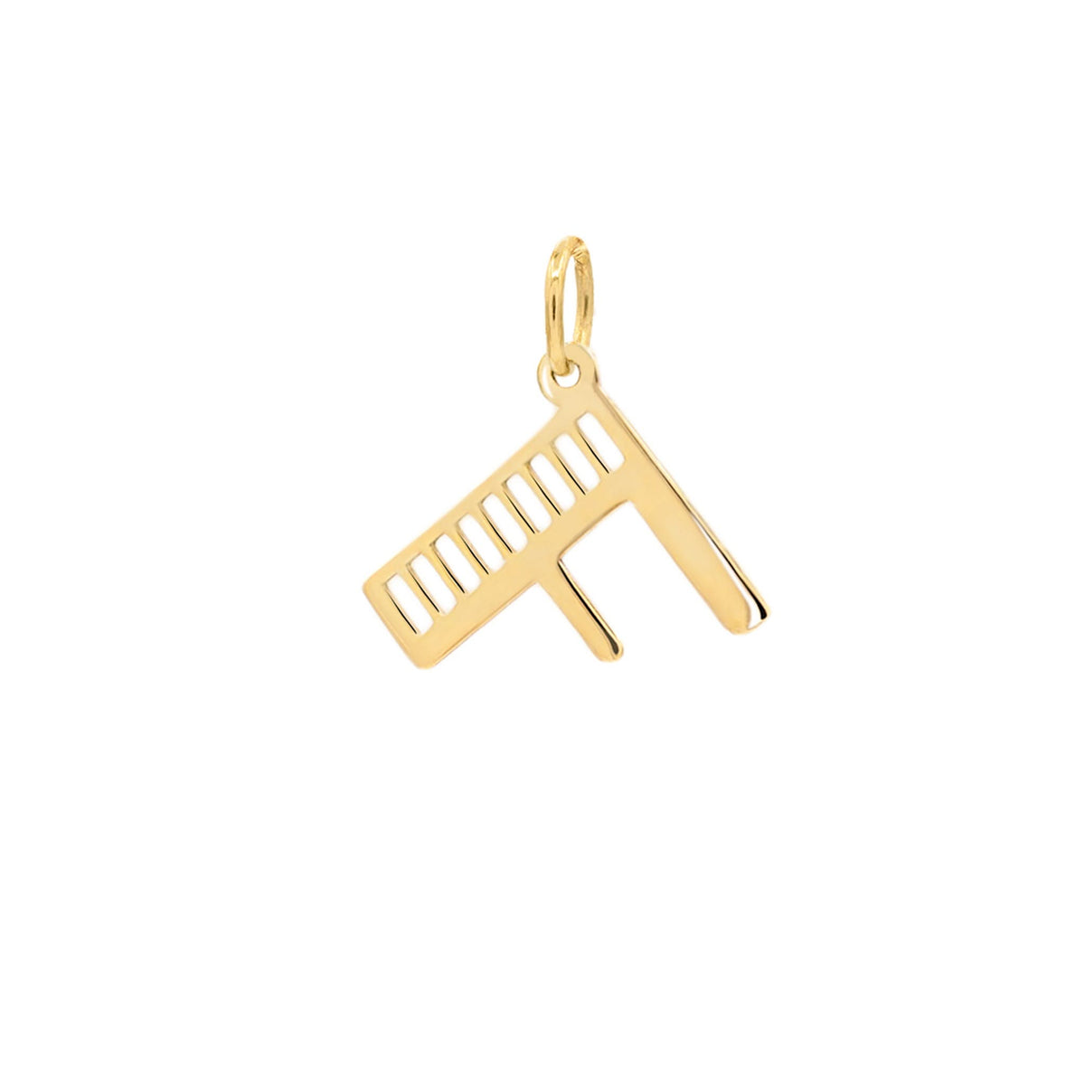 Essex Letter F Pendant in 14k Gold