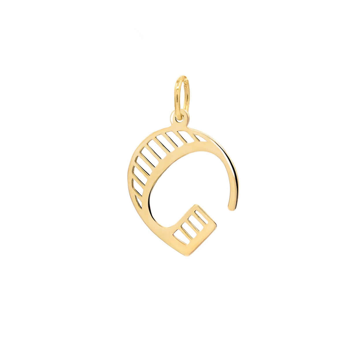 Essex Letter G Pendant in 14k Gold