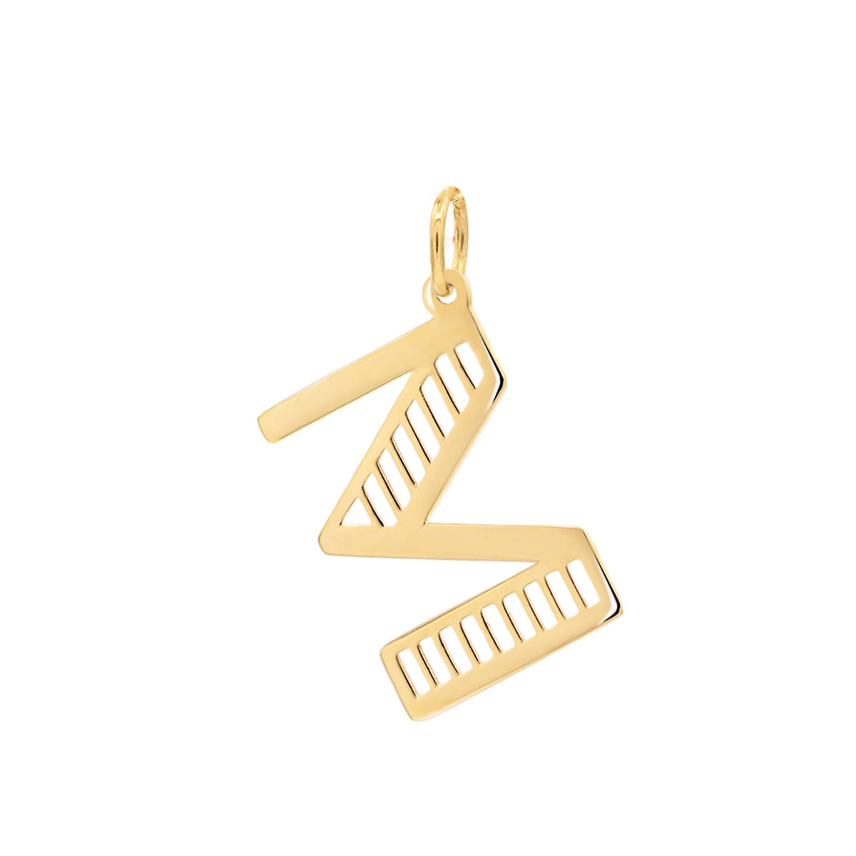 Essex Letter M Pendant in 14k Gold