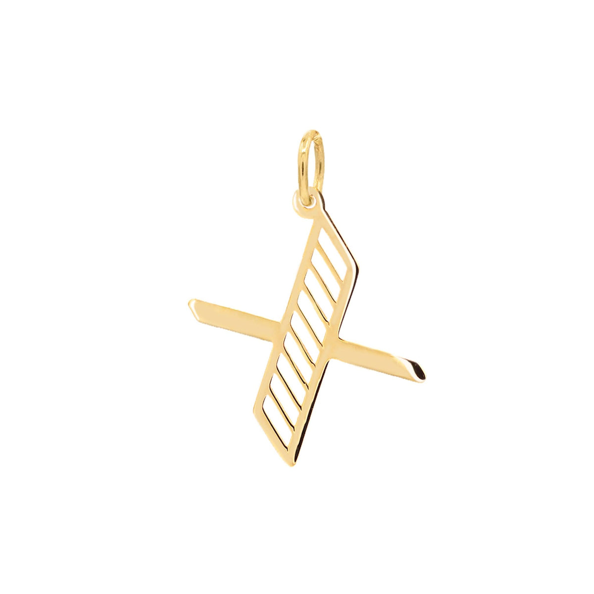 Essex Letter X Pendant in 14k Gold
