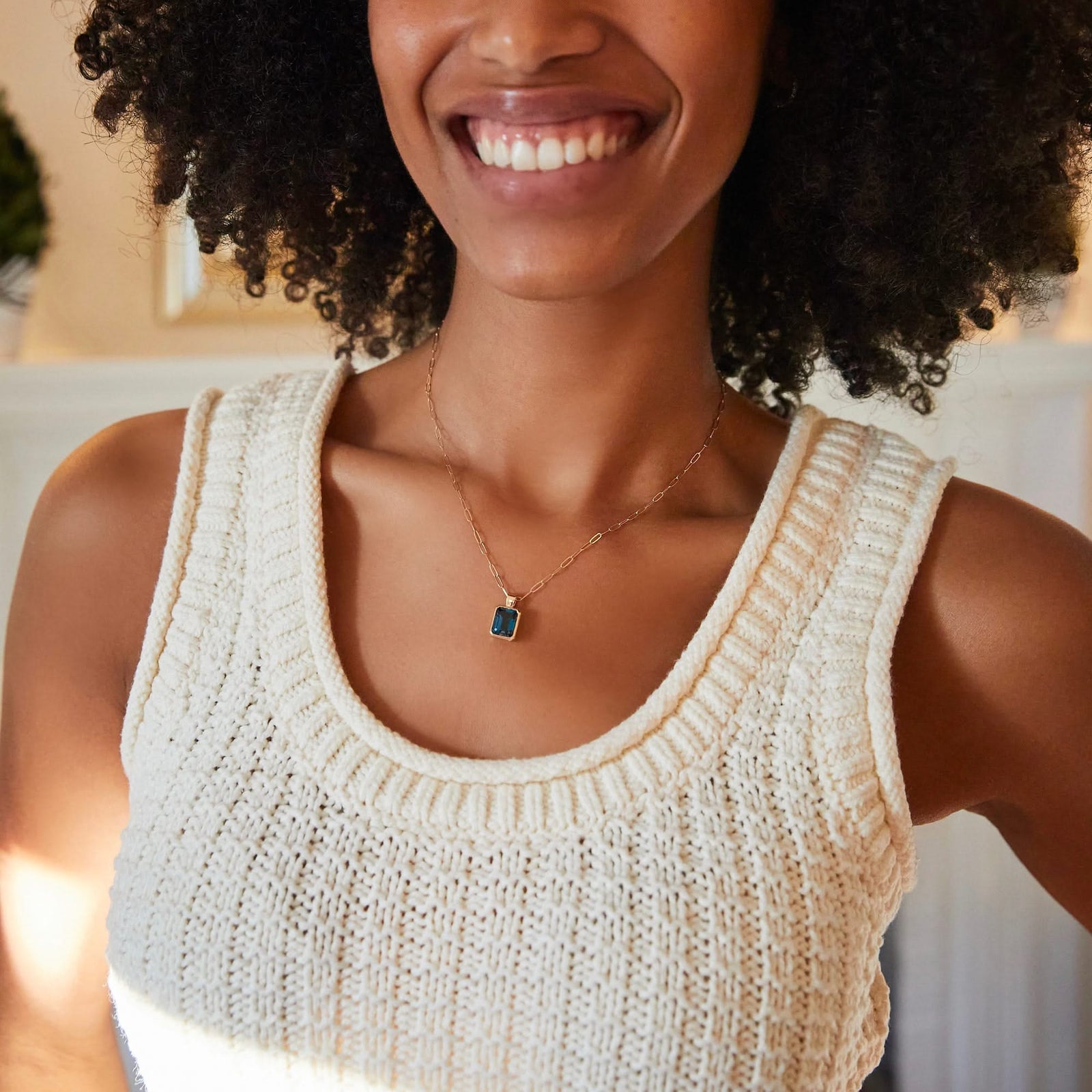 Warren Birthstone Pendant in 14k Gold