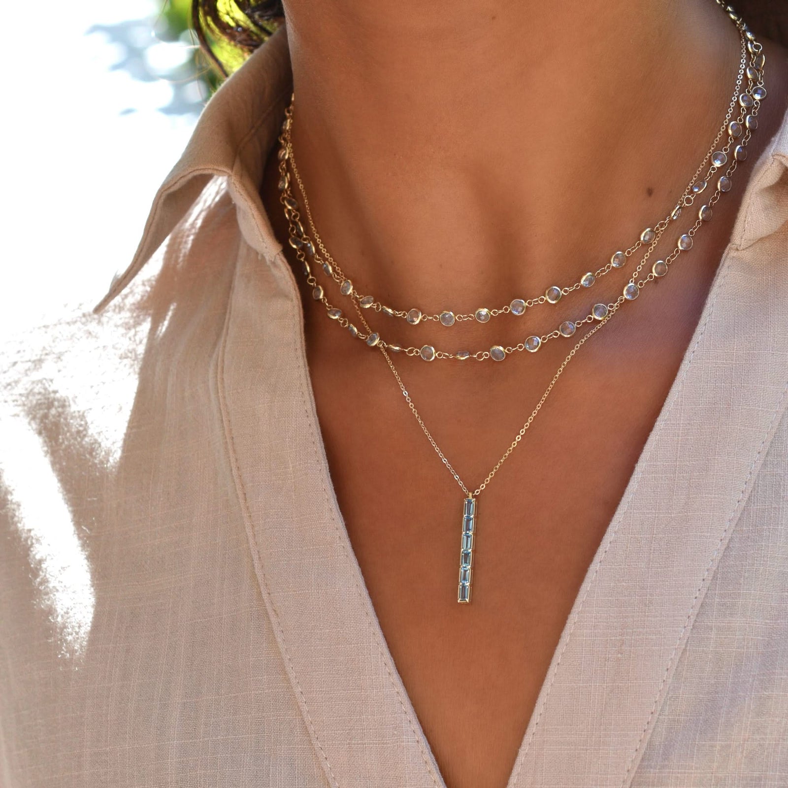 Providence 6 Birthstone Pendant in 14k Gold