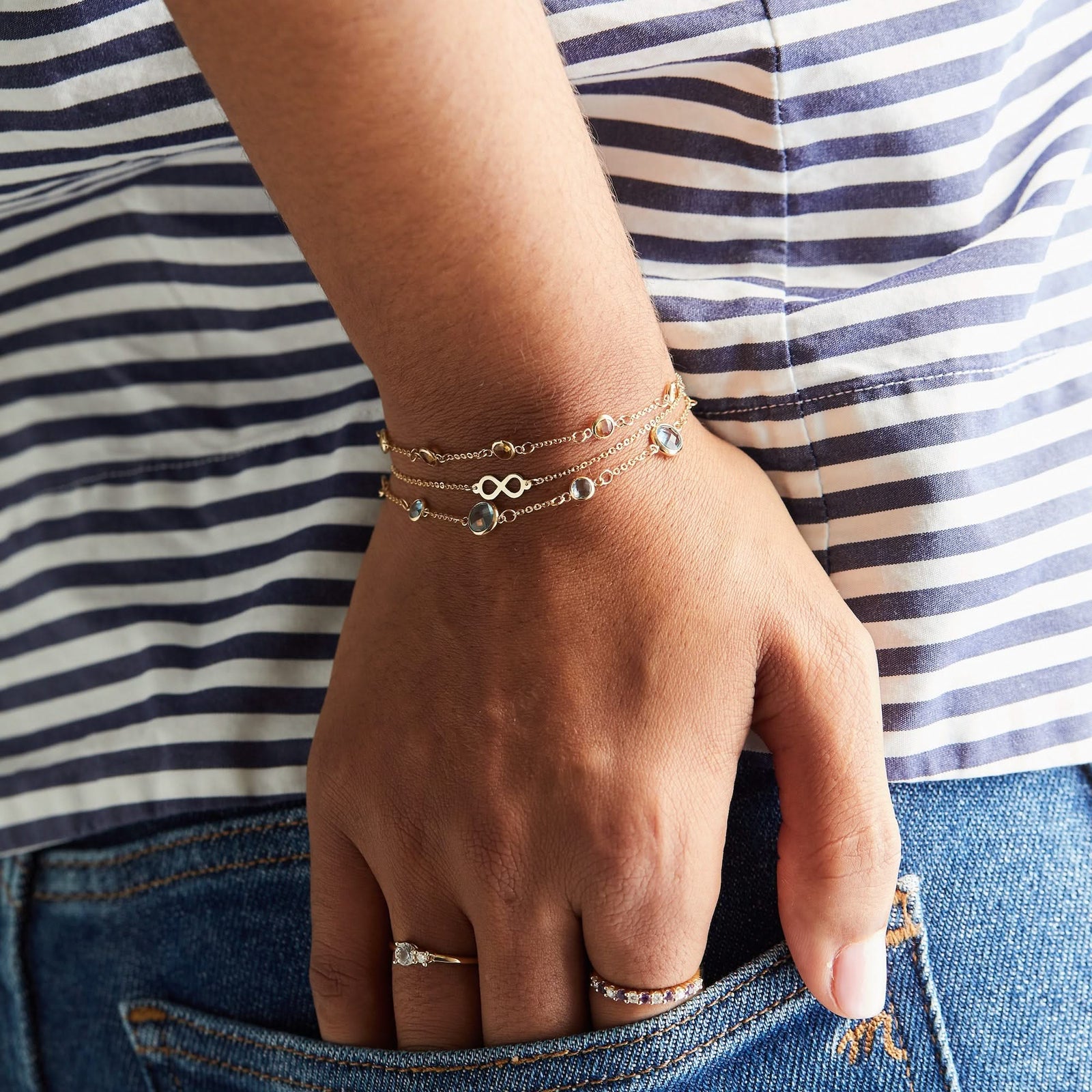 Infinity Bracelet in 14k Gold