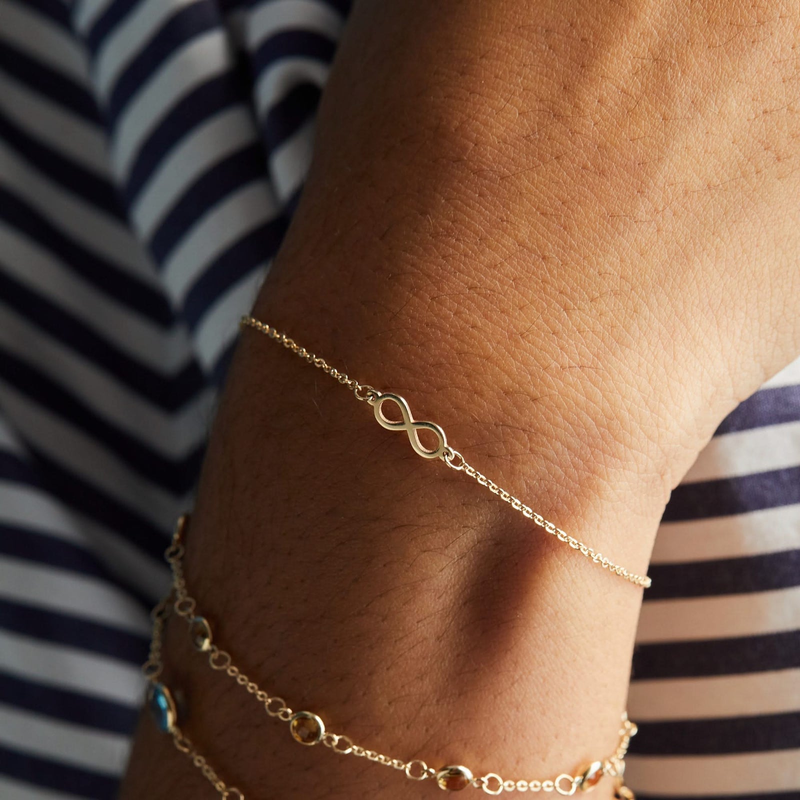 Infinity Bracelet in 14k Gold