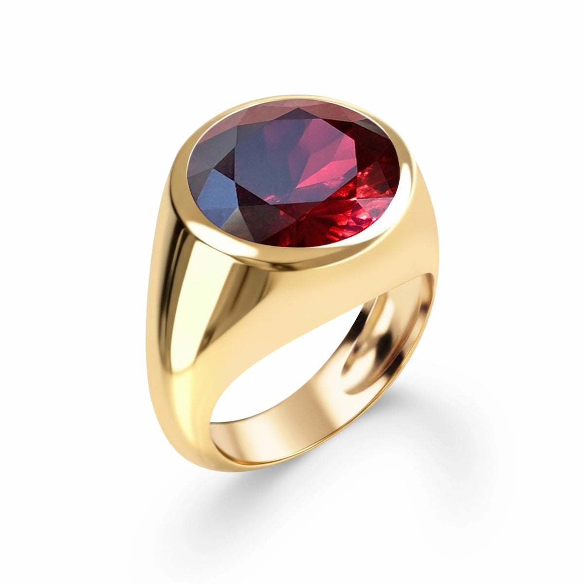 Jamestown Ruby Ring in 14k Gold (July)