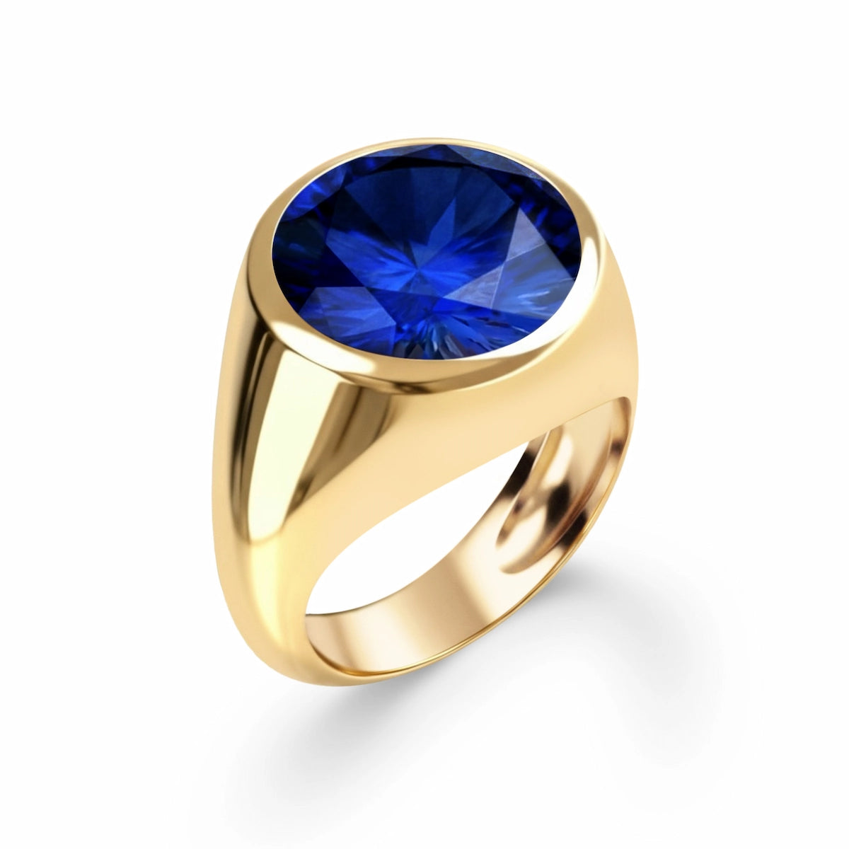 Jamestown Sapphire Ring in 14k Gold (September)