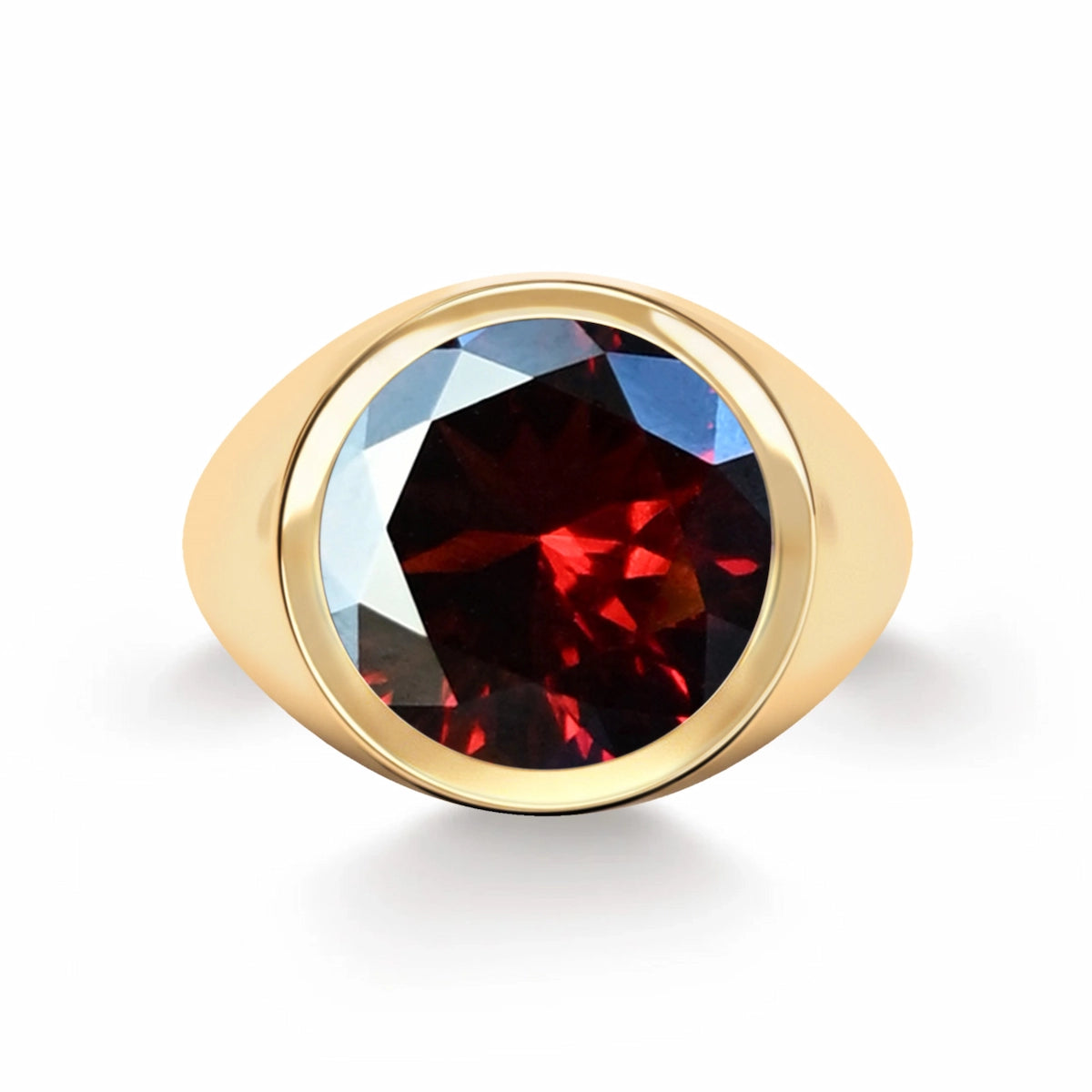 Jamestown Garnet Ring in 14k Gold (January)