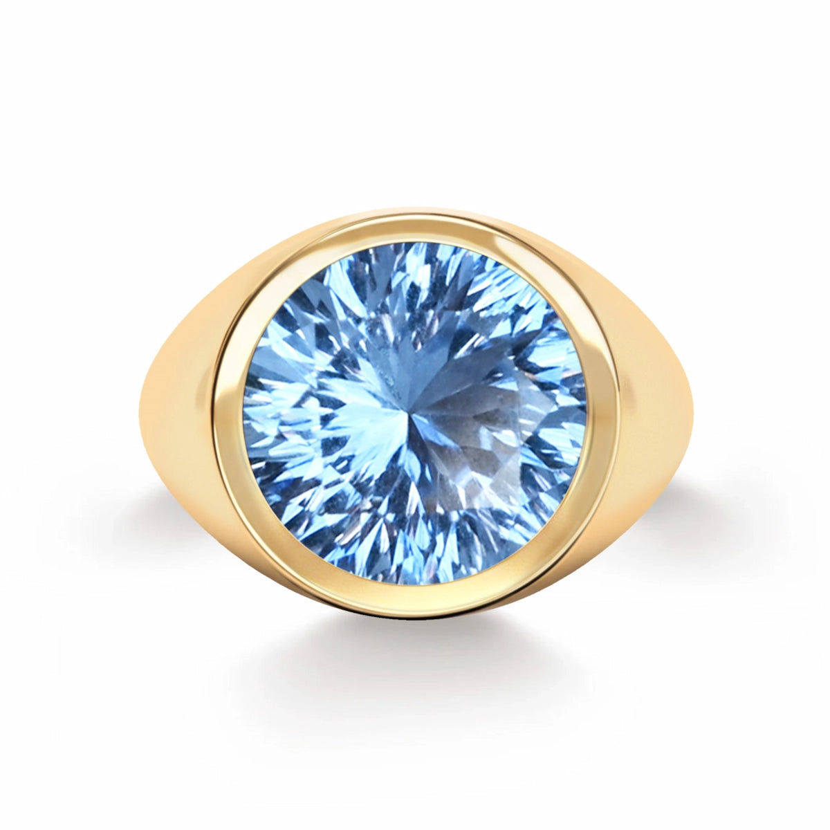 Jamestown Aquamarine Ring in 14k Gold (March)