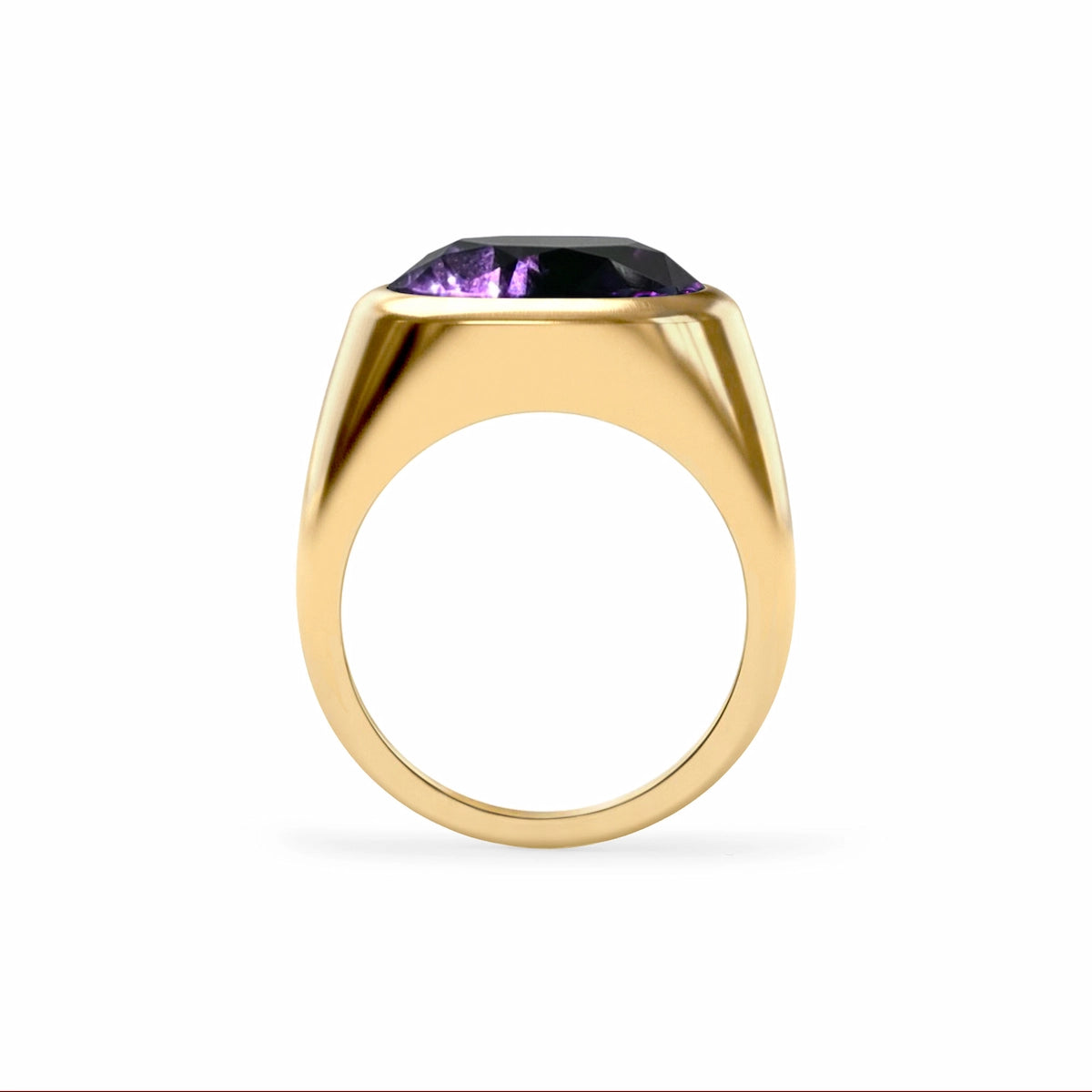 Jamestown Amethyst Ring in 14k Gold (February)