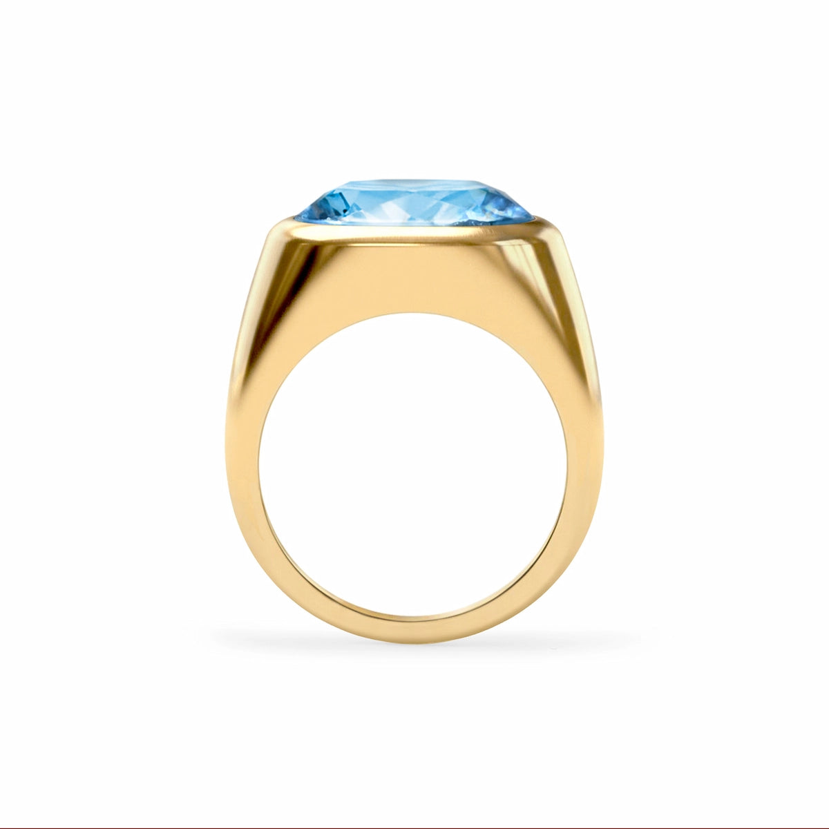 Jamestown Aquamarine Ring in 14k Gold (March)