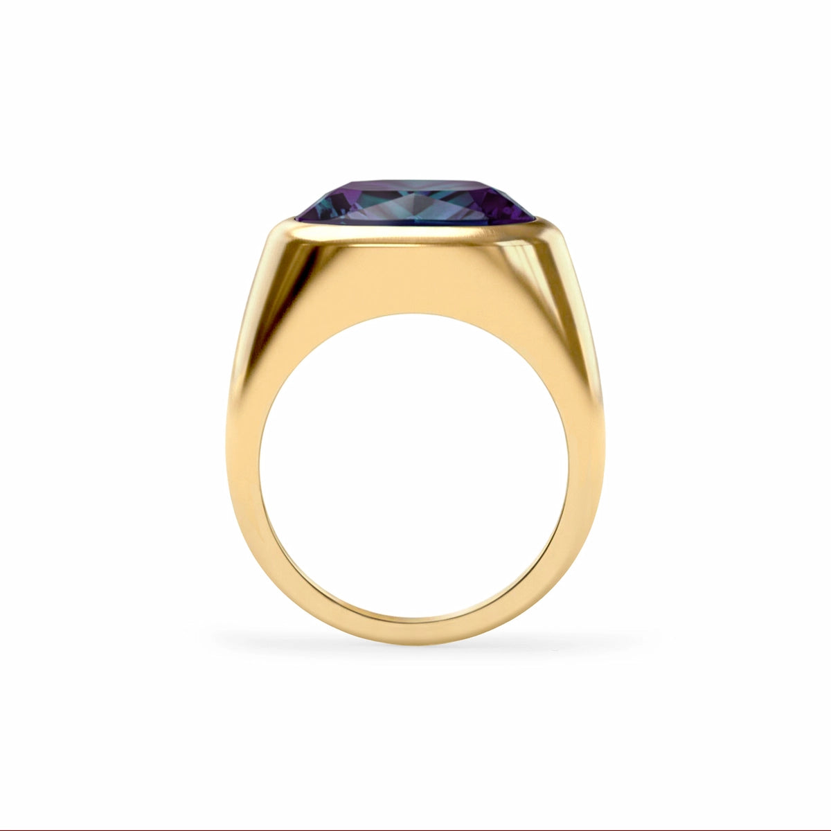 Jamestown Alexandrite Ring in 14k Gold (June)