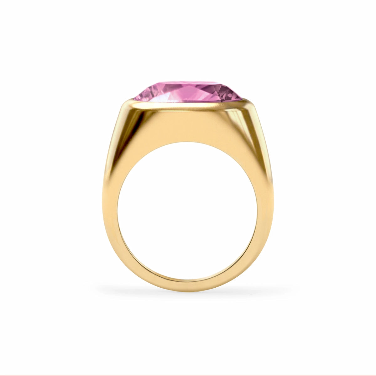 Jamestown Pink Sapphire Ring in 14k Gold (October)