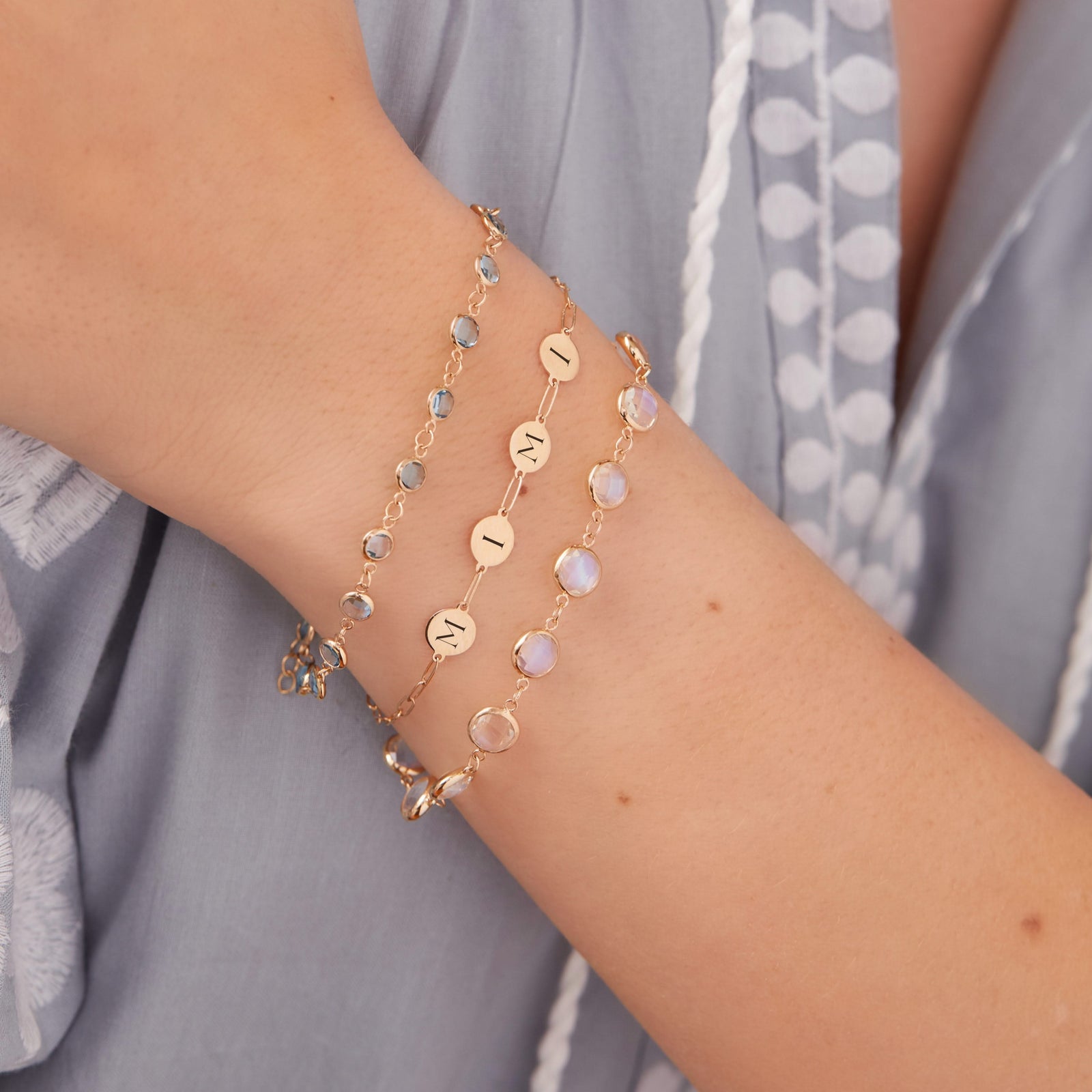 MIMI Bracelet on Adelaide Mini in 14k Gold