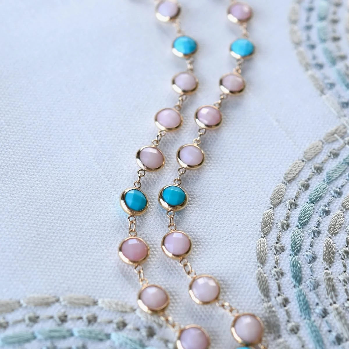 Newport Grand Palm Beach Necklace in 14k Gold